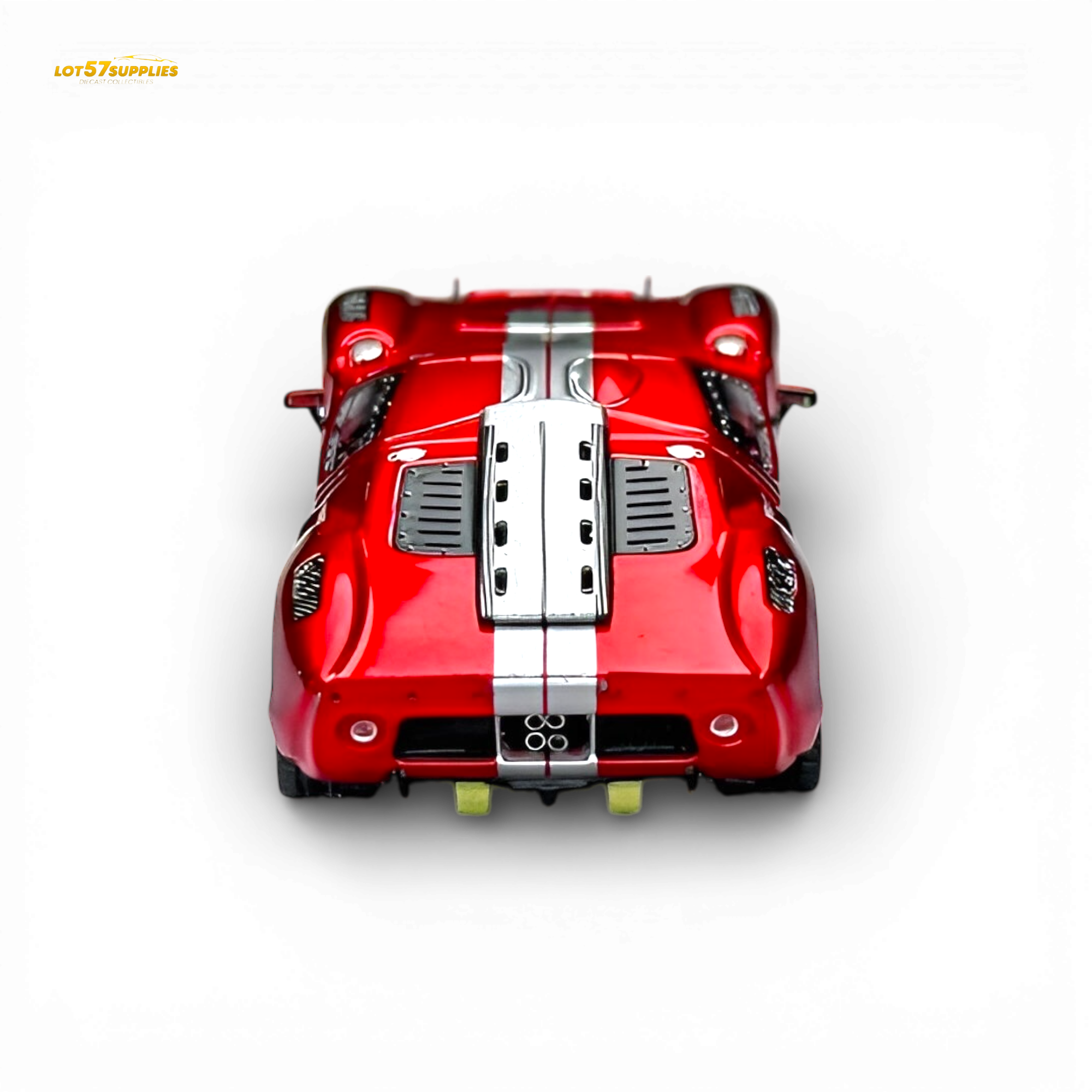 Rhino Model Ford GT40 Transparent Red 1:64