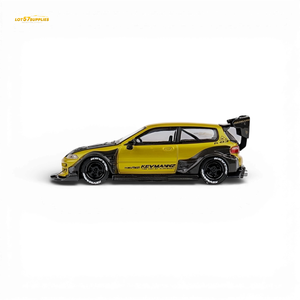 DCM Civic EG Ver.1 Gold Carbon Fiber Short Tail 1:64