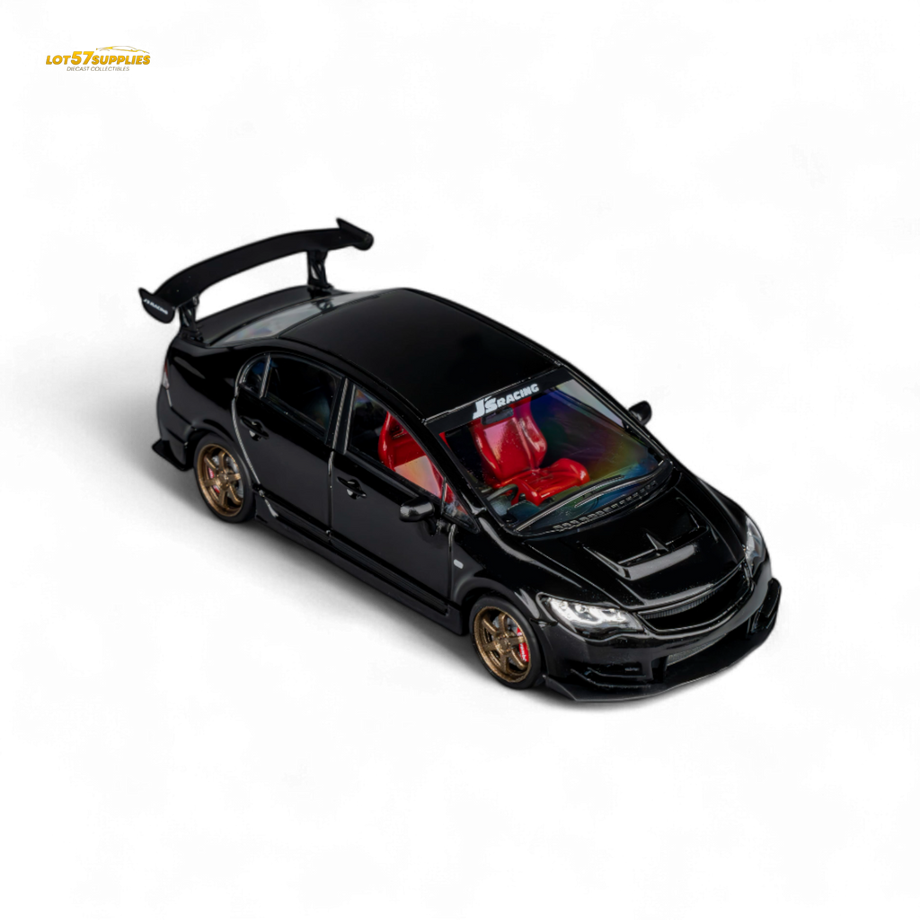 MicroTurbo FD2 J'S Racing Metallic Black 1:64