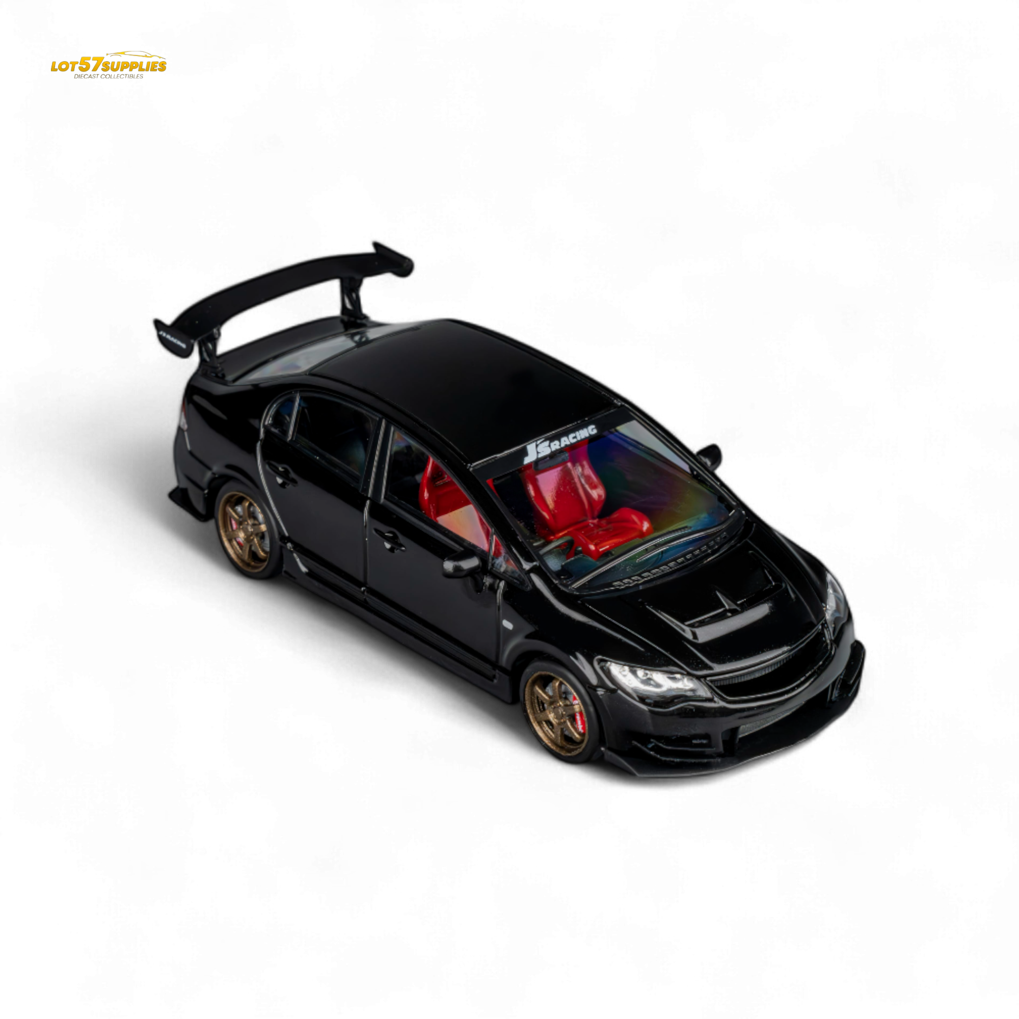 MicroTurbo FD2 J'S Racing Metallic Black 1:64