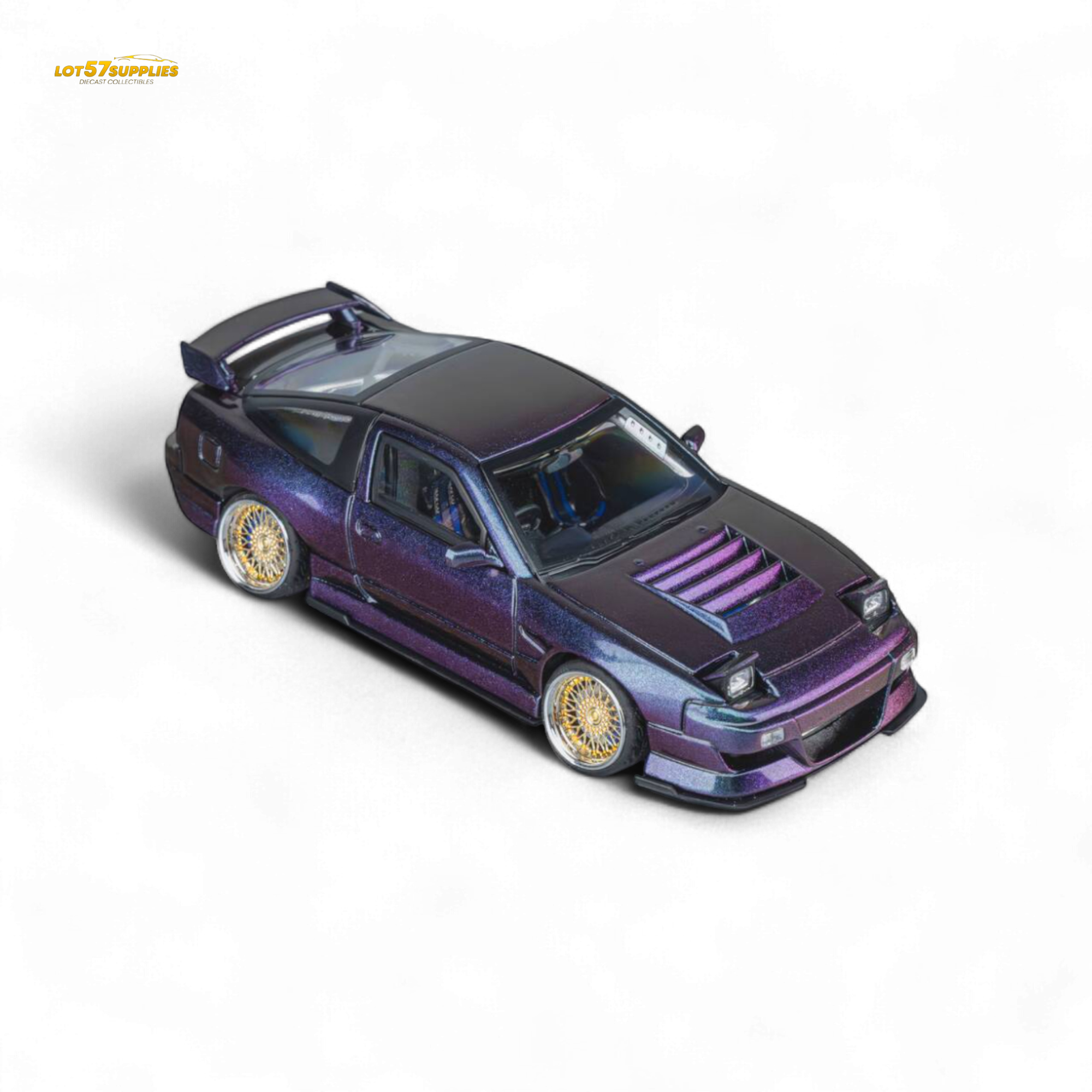 MicroTurbo Nissan 180SX Spirit Rei Purple Chameleon 1:64