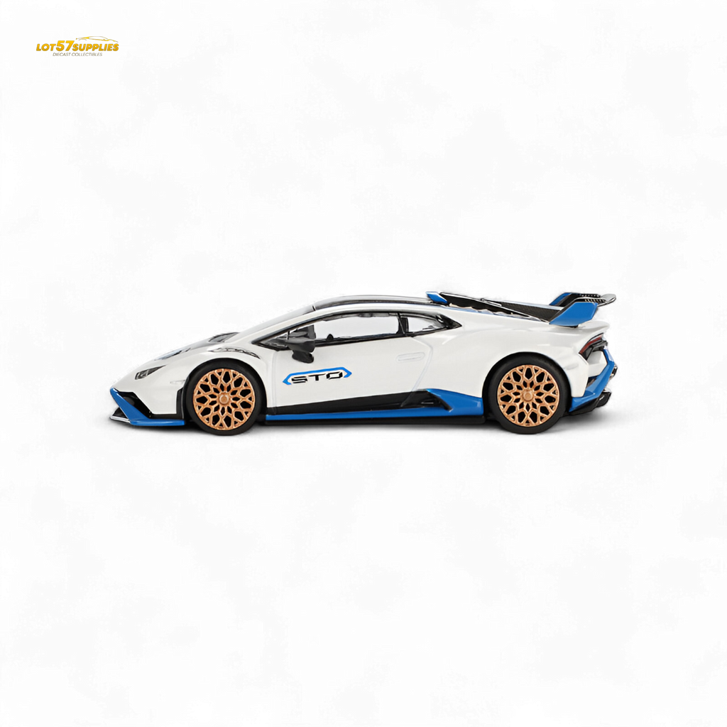 Mini GT Lamborghini Huracán STO Bianco Asopo 1:64