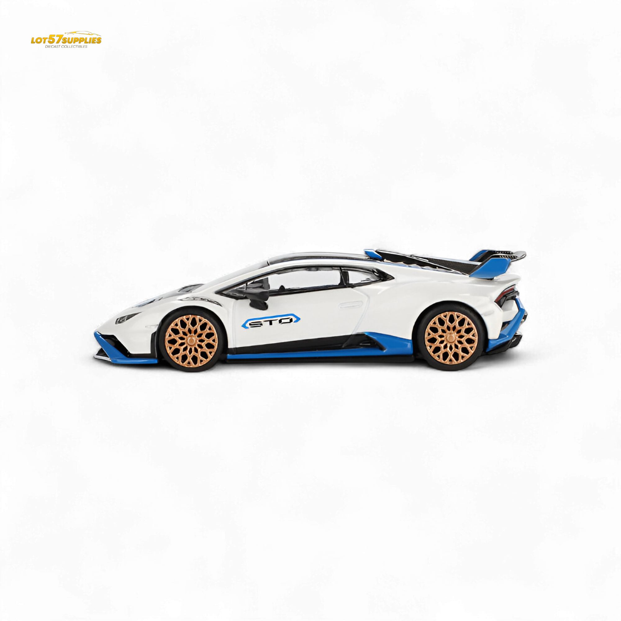 Mini GT Lamborghini Huracán STO Bianco Asopo 1:64
