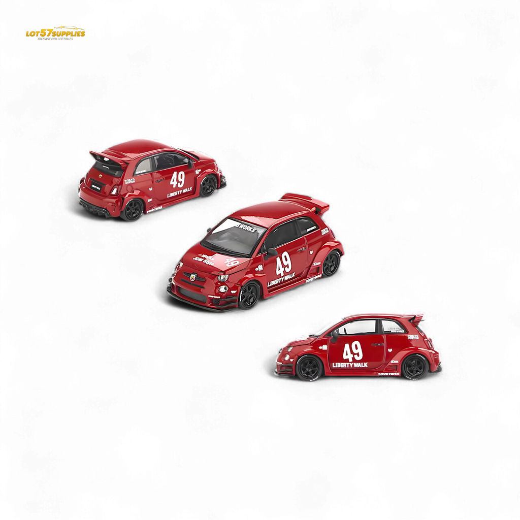 Mini GT LB-WORKS ABARTH 595 Red 1:64