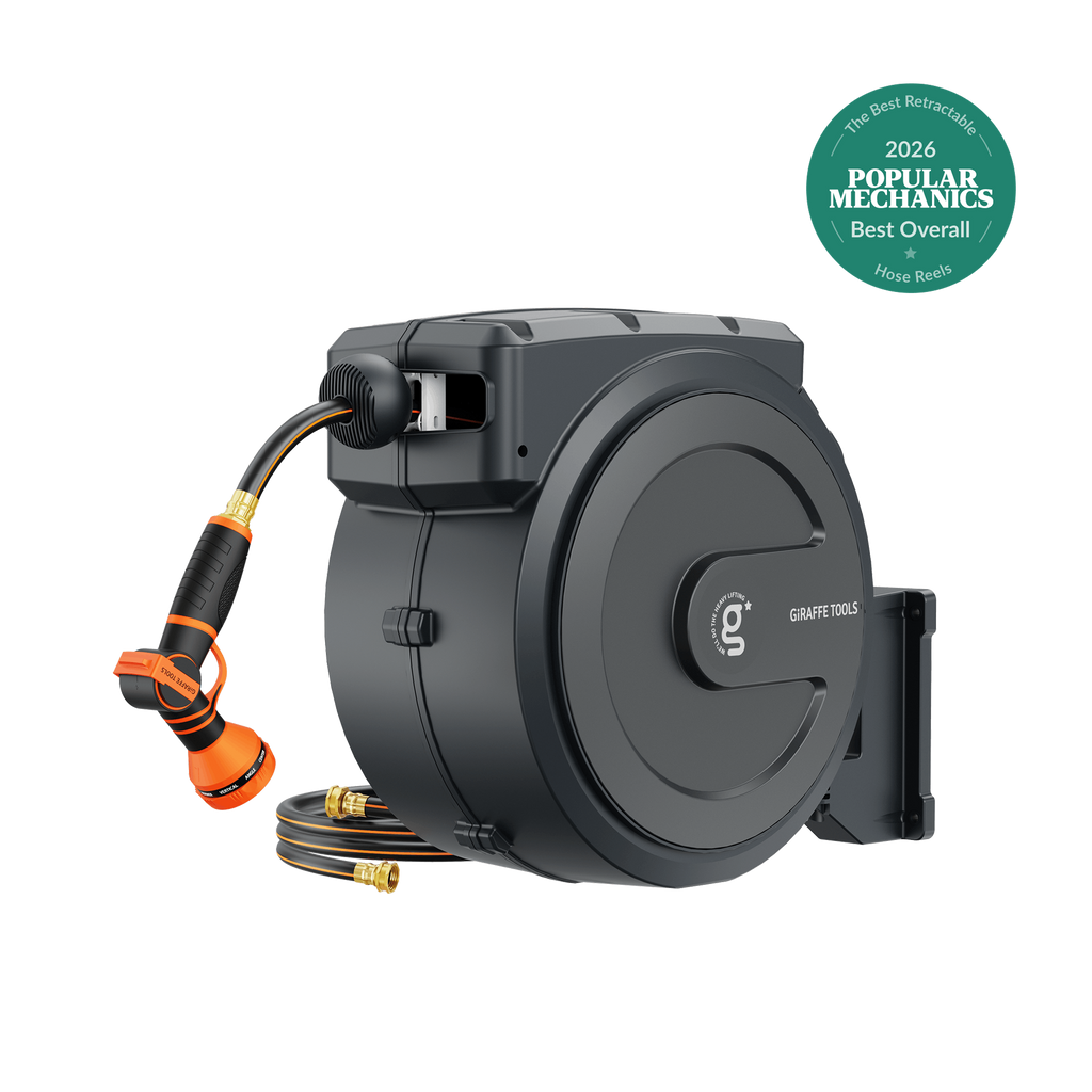 Retractable Garden Hose Reel 65ft-155ft