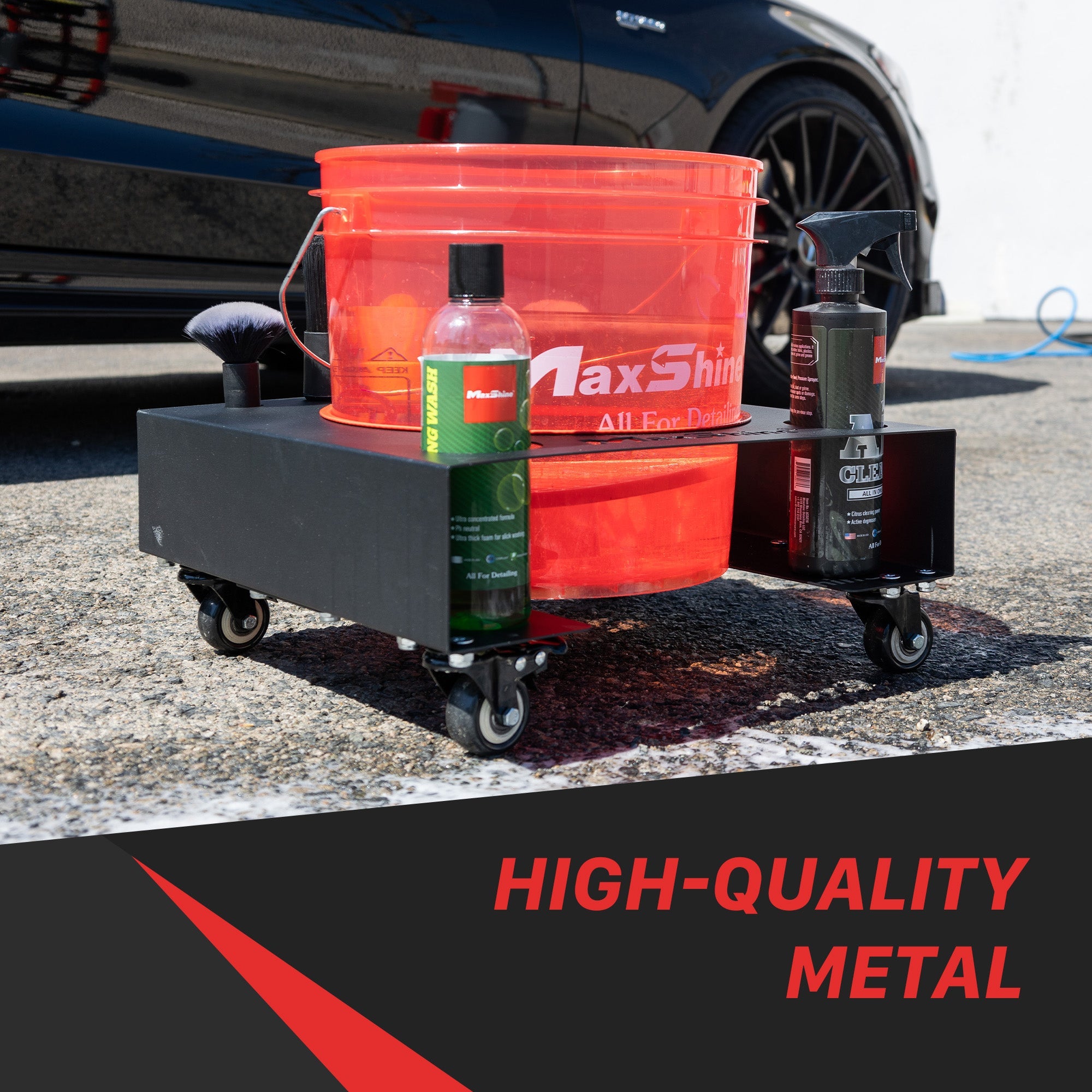 Detailing Bucket Dolly - Coated Metal