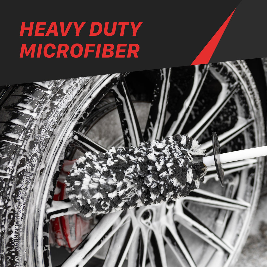Microfiber Wheel Brush - Angled Reach