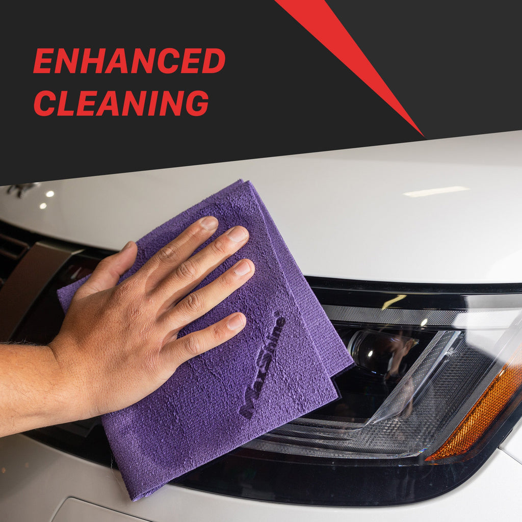 Car Cleaning Towel | 300GSM Edgeless PU Coated Microfiber Towels - 3 Pack |