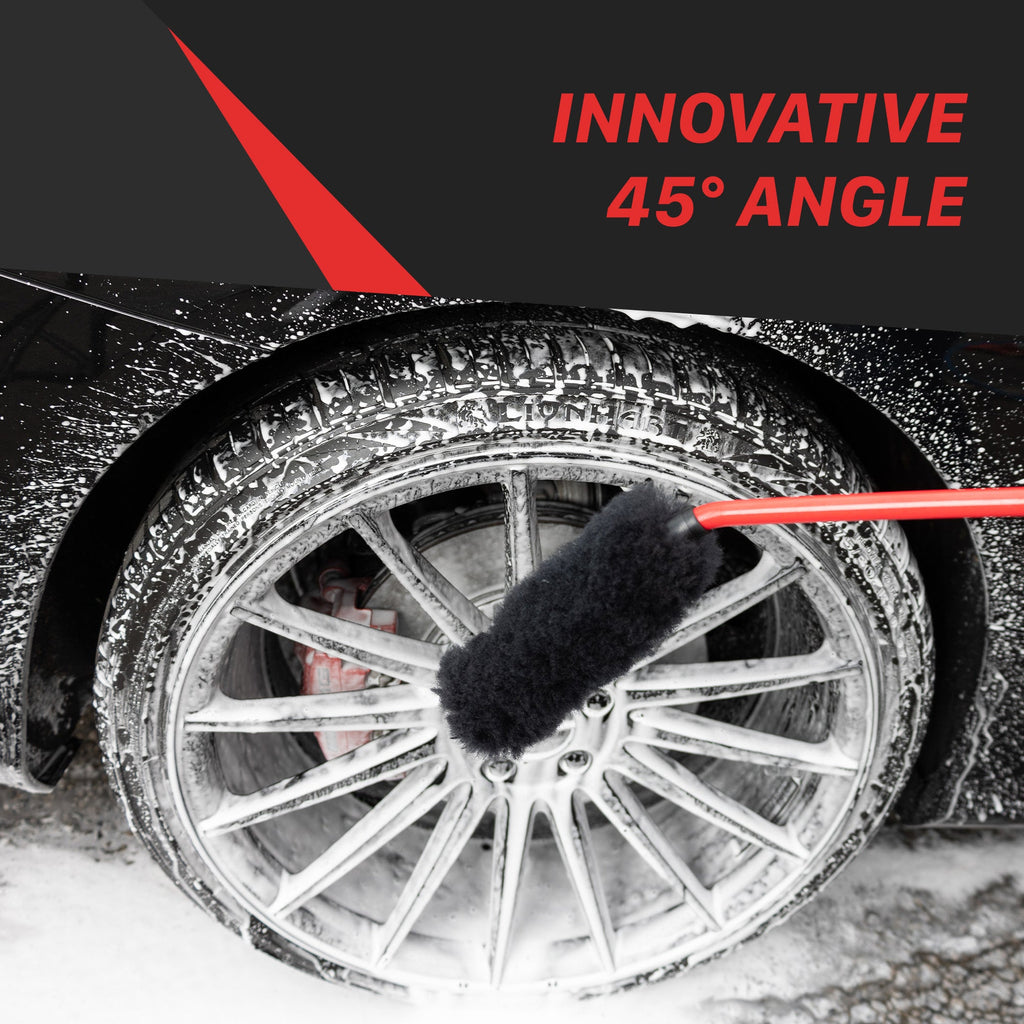 EZ Detail Brush | Ultimate Wool Wheel Brush – Angled Reach