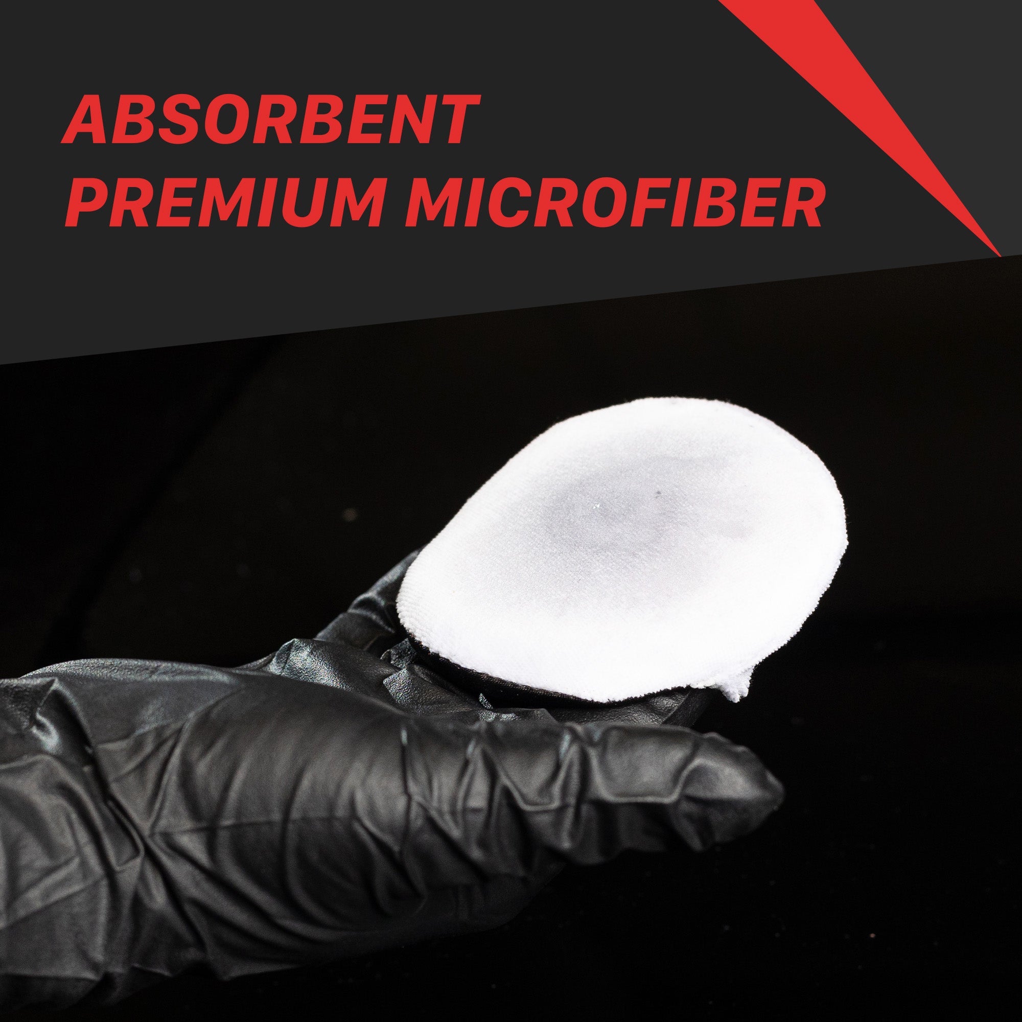 Finger Hold Microfiber Wax Applicator Pad - 4 Pack