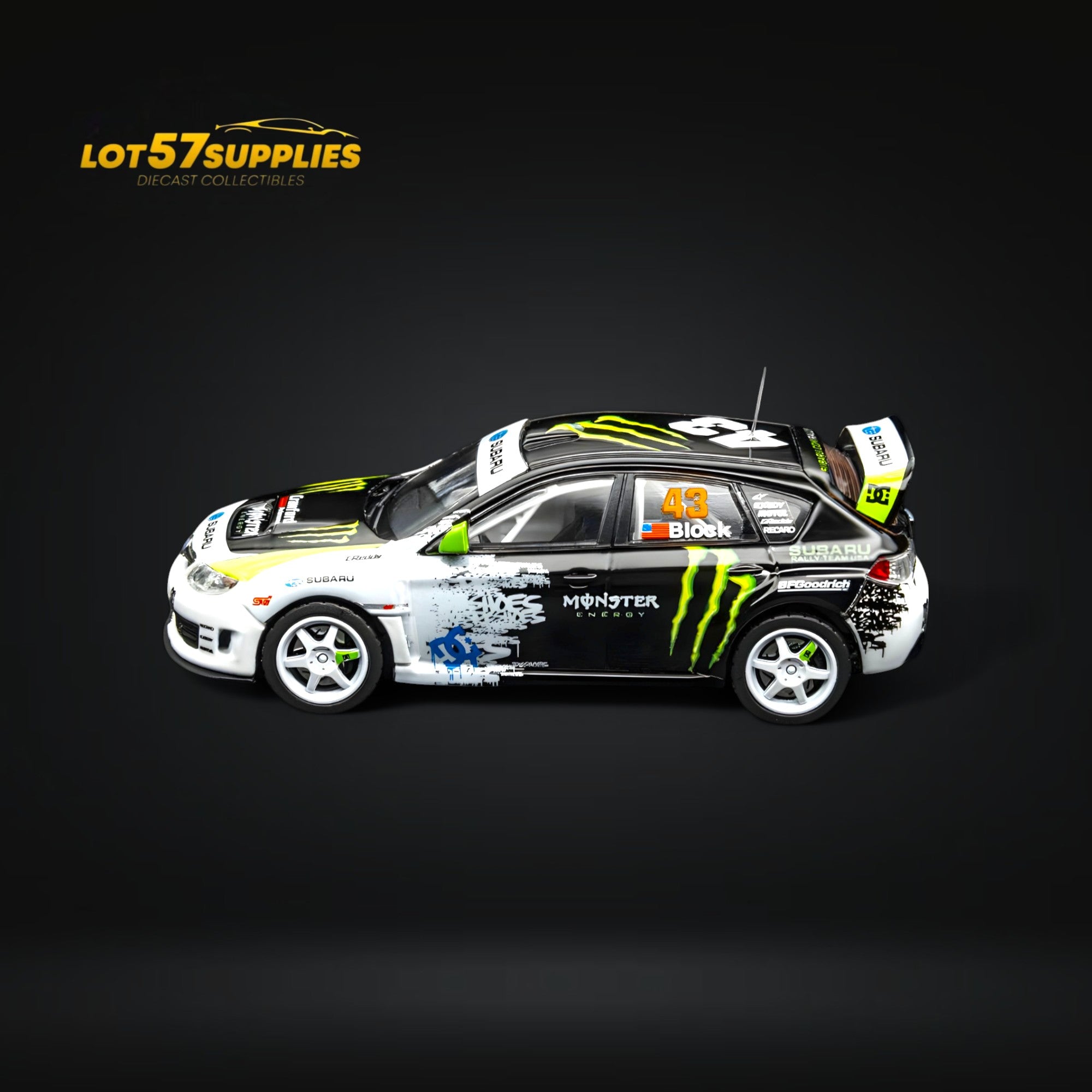 DCM & Mini Station 2008 Subaru Impreza WRX STI Rally Block43 1:64