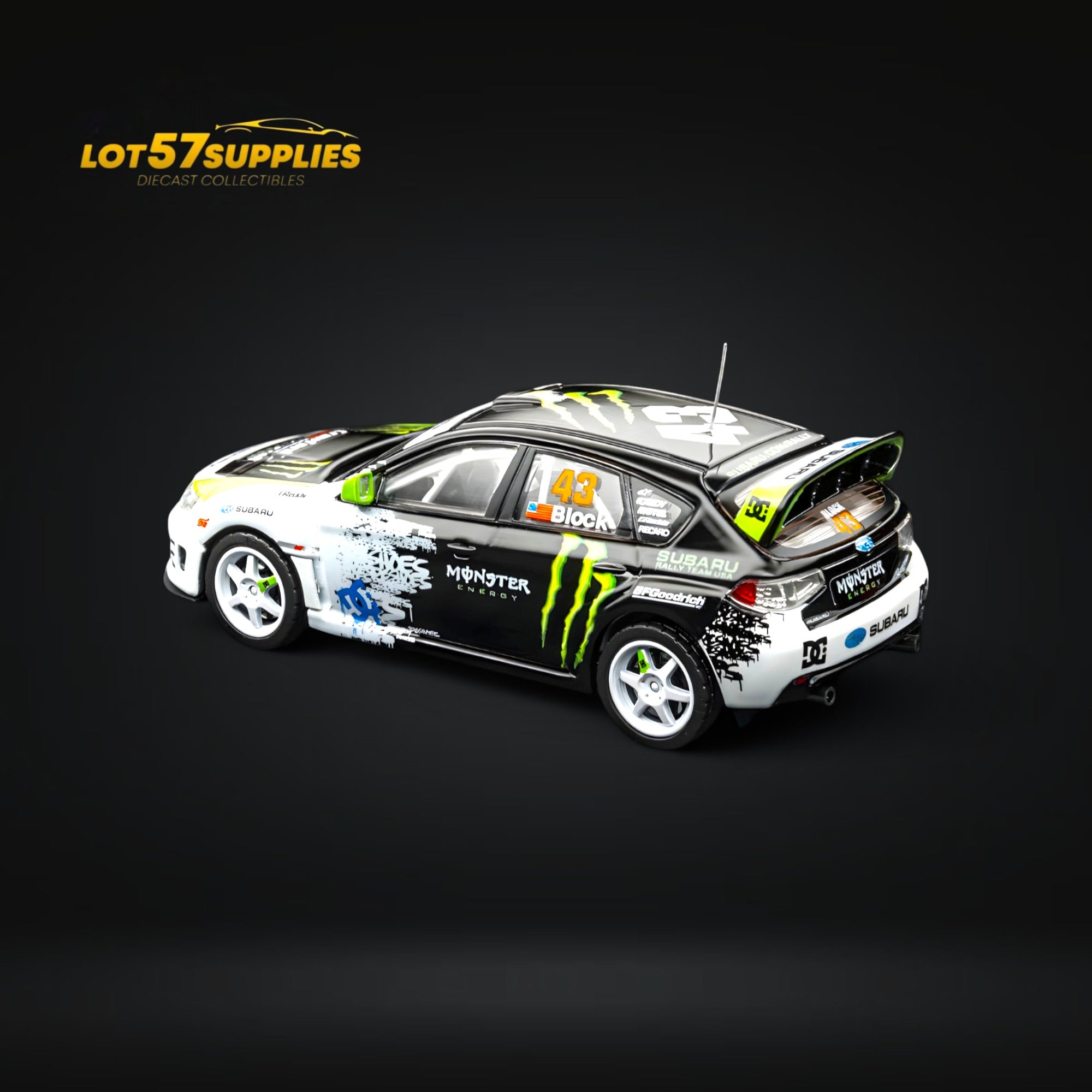 DCM & Mini Station 2008 Subaru Impreza WRX STI Rally Block43 1:64
