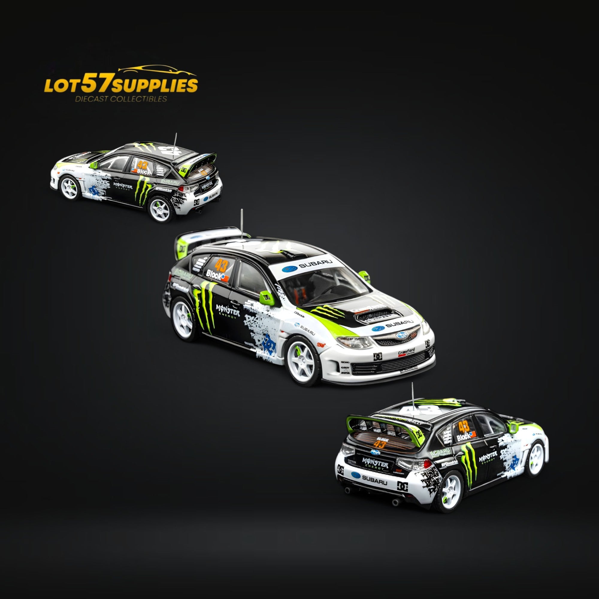 DCM & Mini Station 2008 Subaru Impreza WRX STI Rally Block43 1:64