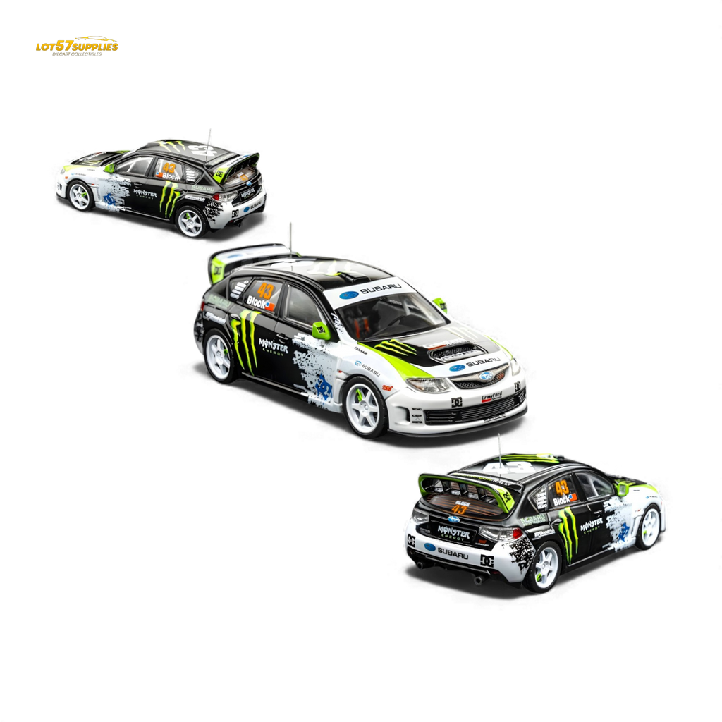 DCM & Mini Station 2008 Subaru Impreza WRX STI Rally Block43 1:64