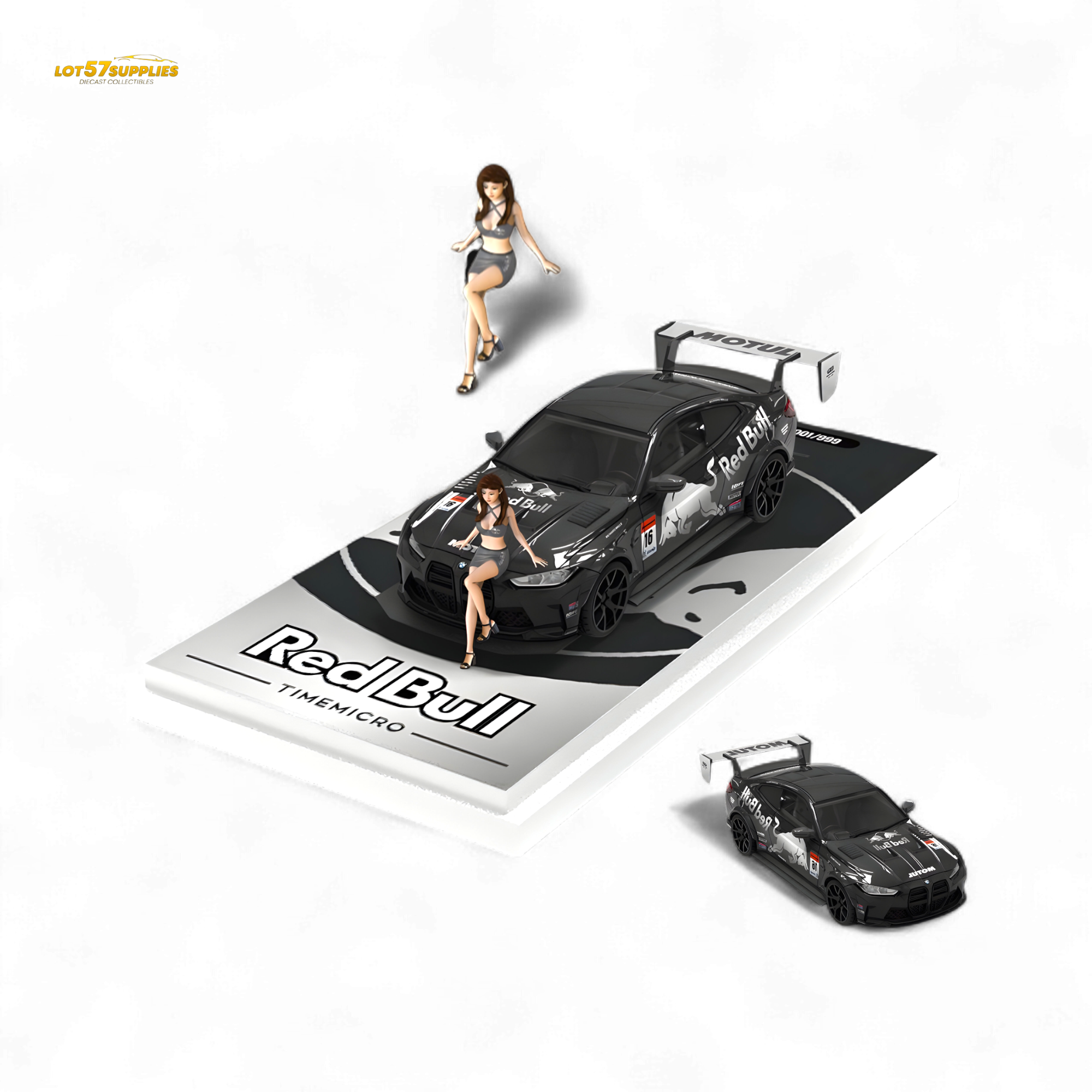 TimeMicro BMW M4 Widebody Silver 1:64