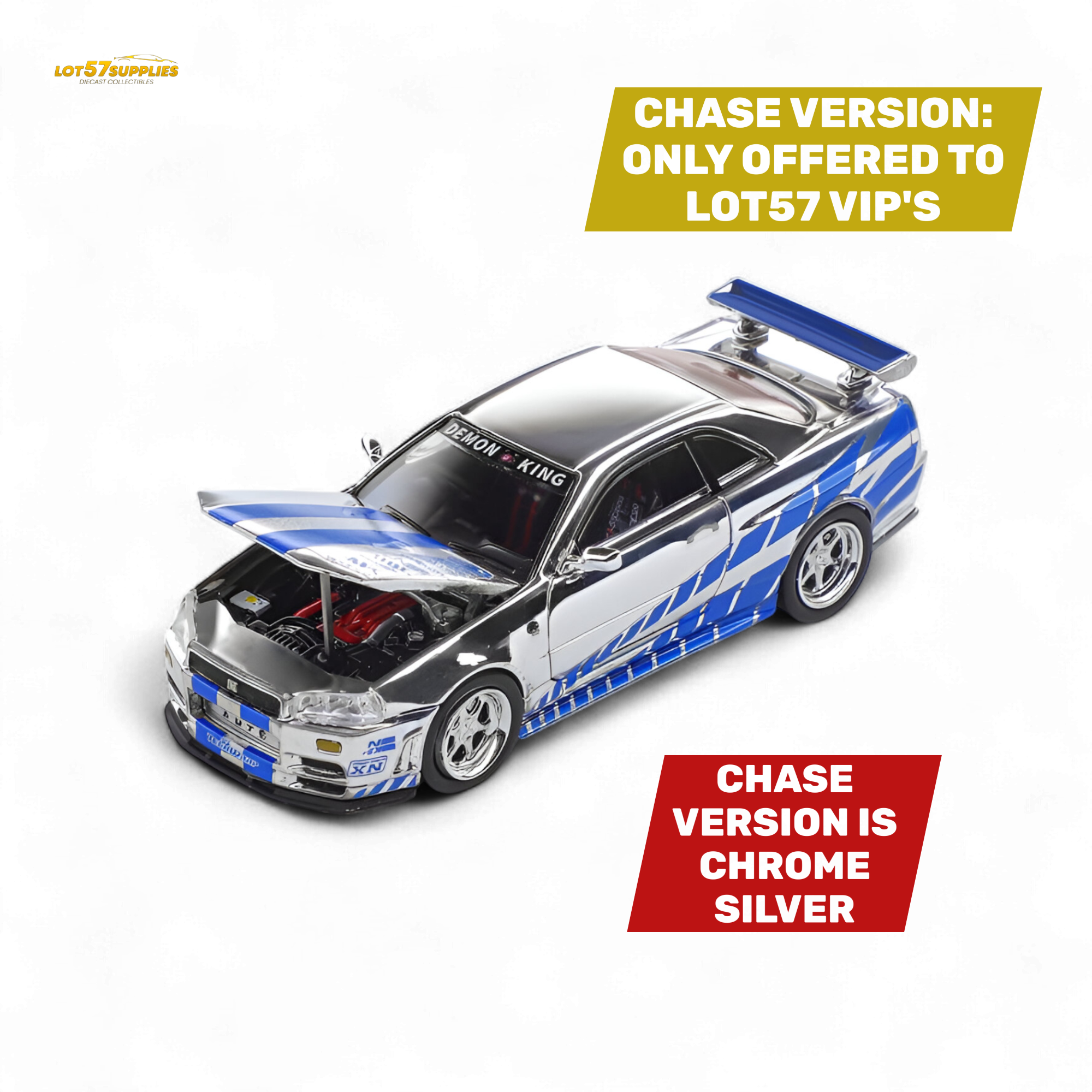 DEMON KING Auto Skyline GT-R R34 Z-Tune 1:64