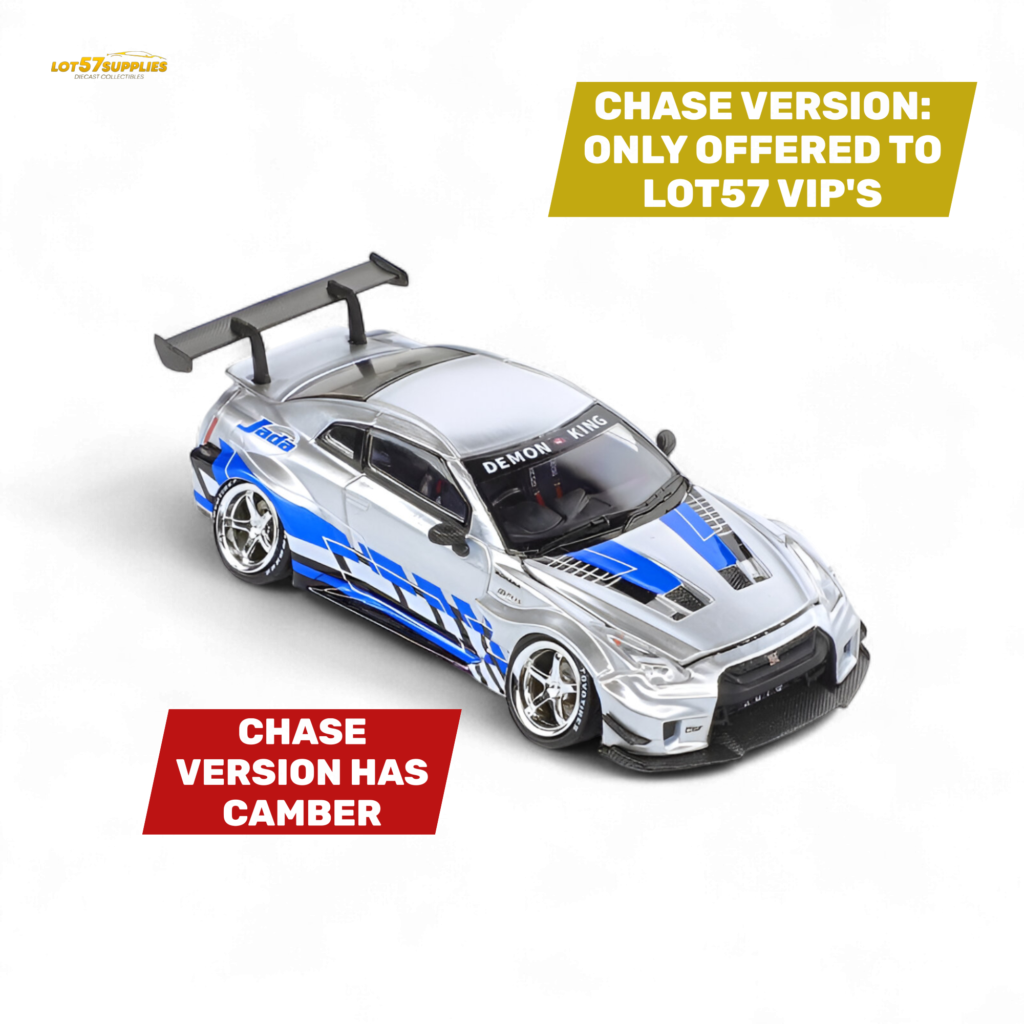 DEMON KING Auto GTR35 RR Blueberry Livery 1:64