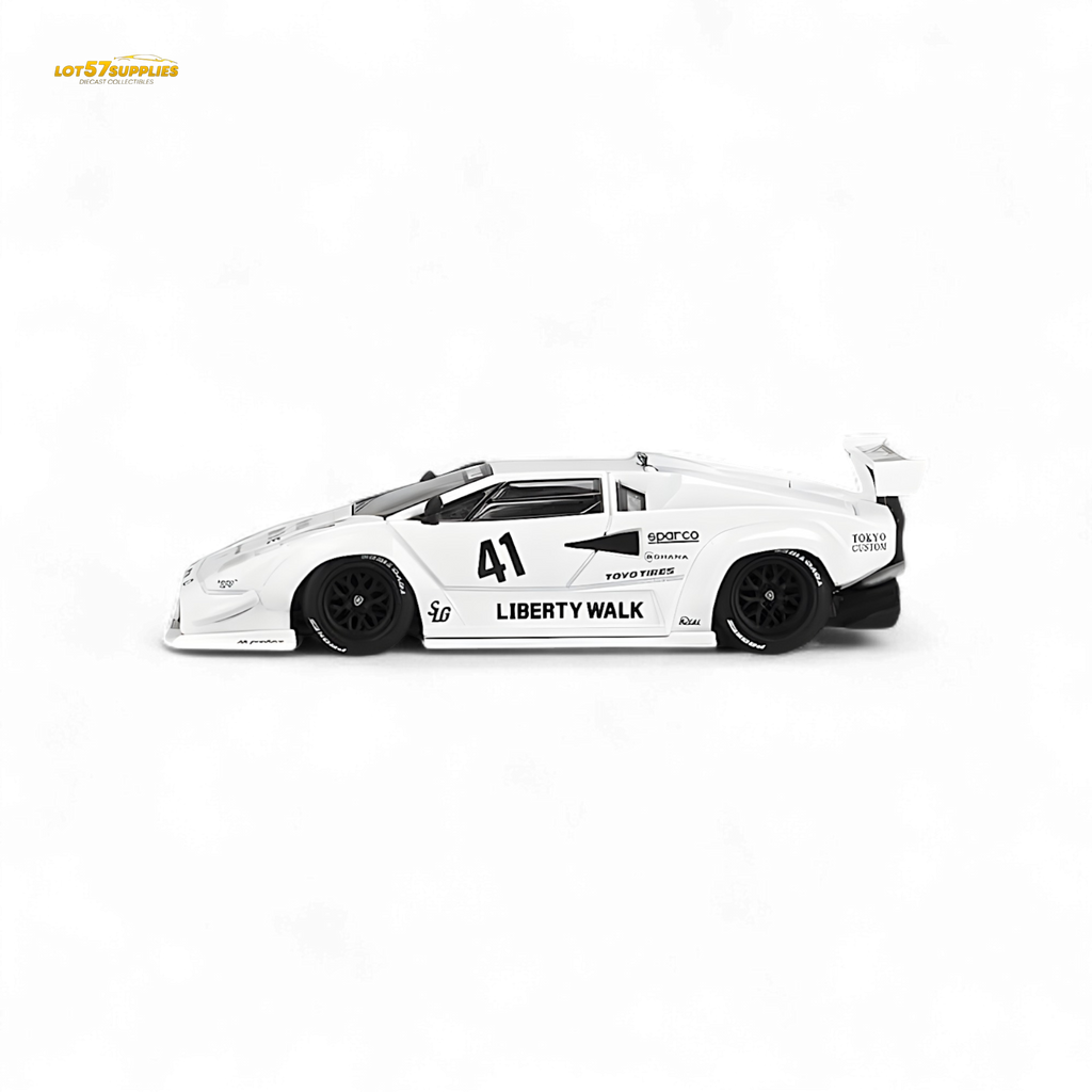 Mini GT Lamborghini Countach LB-WORKS White 1:64