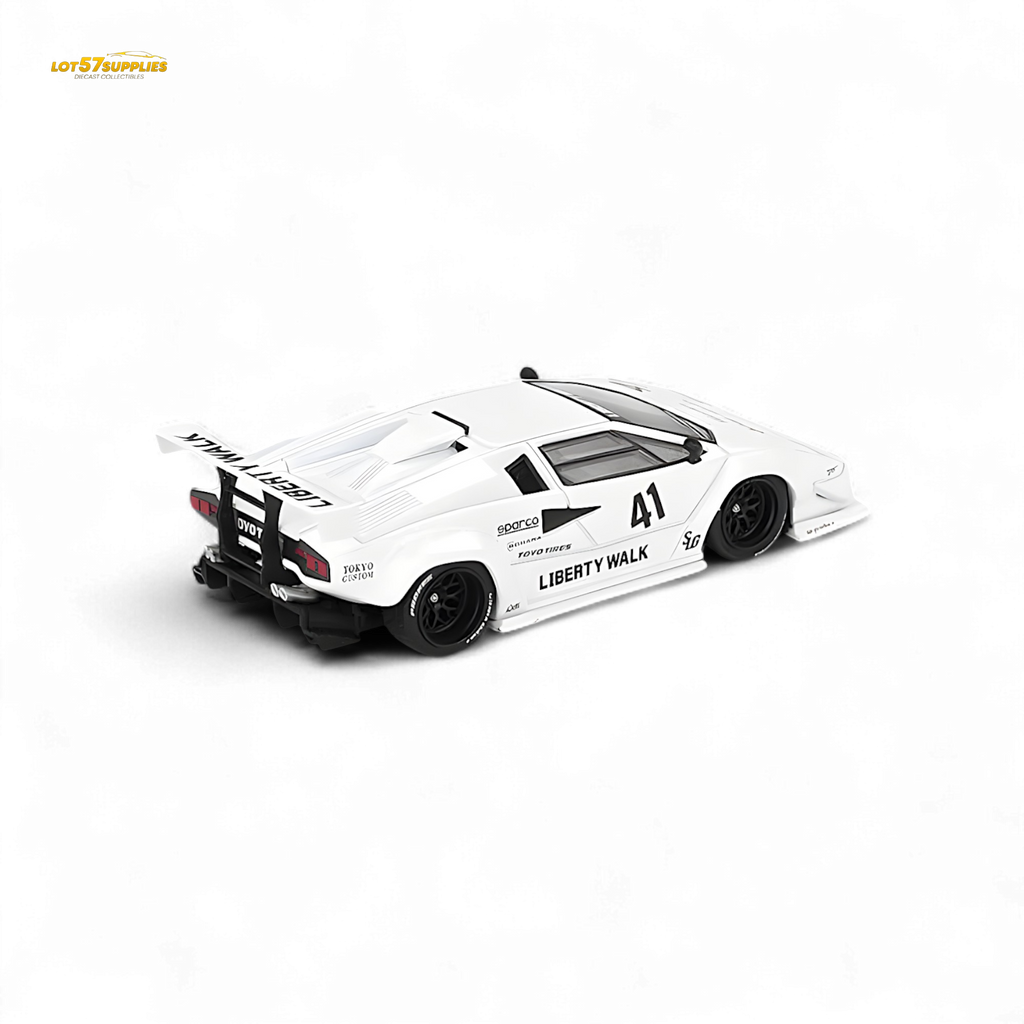 Mini GT Lamborghini Countach LB-WORKS White 1:64