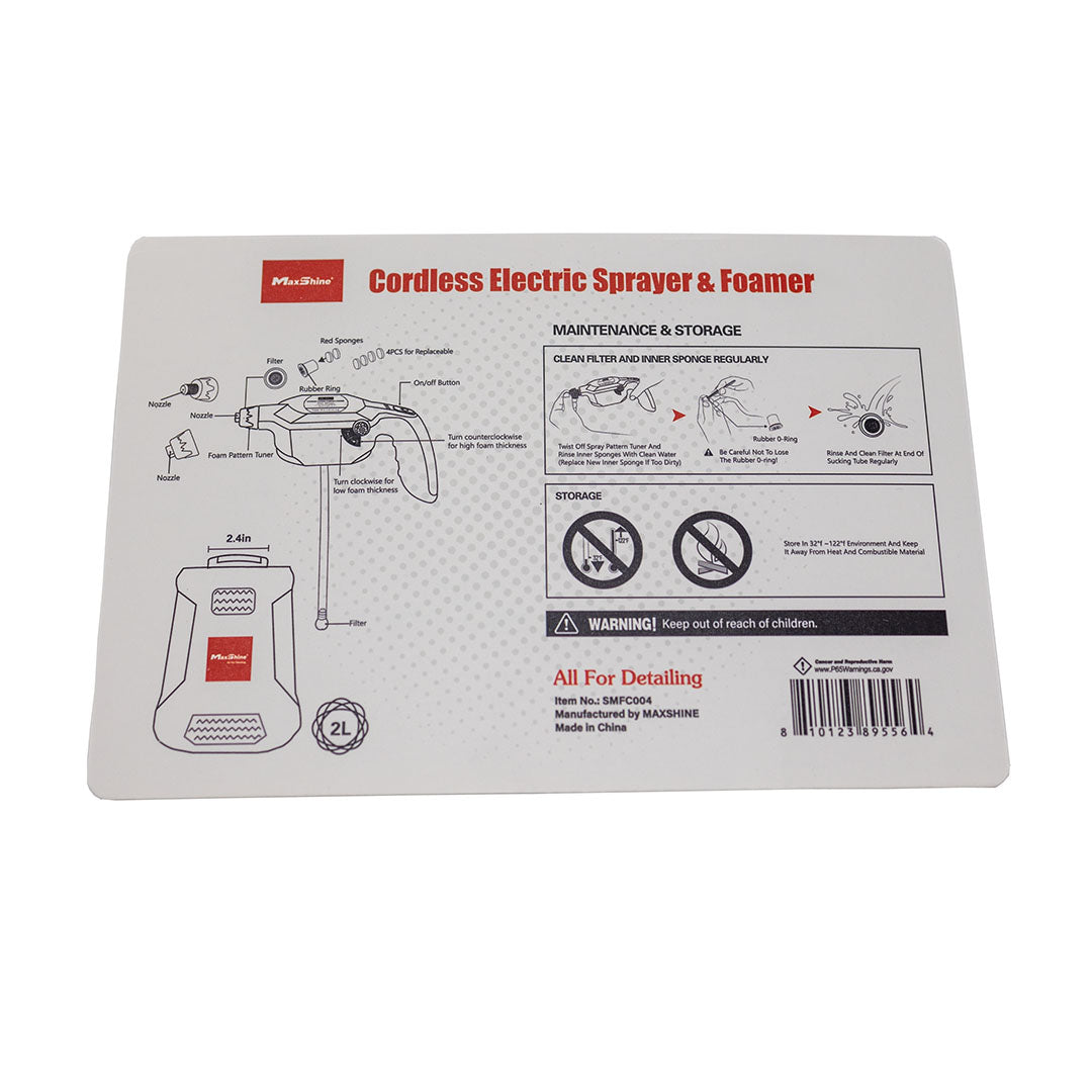 Cordless Electric Sprayer & Foamer
