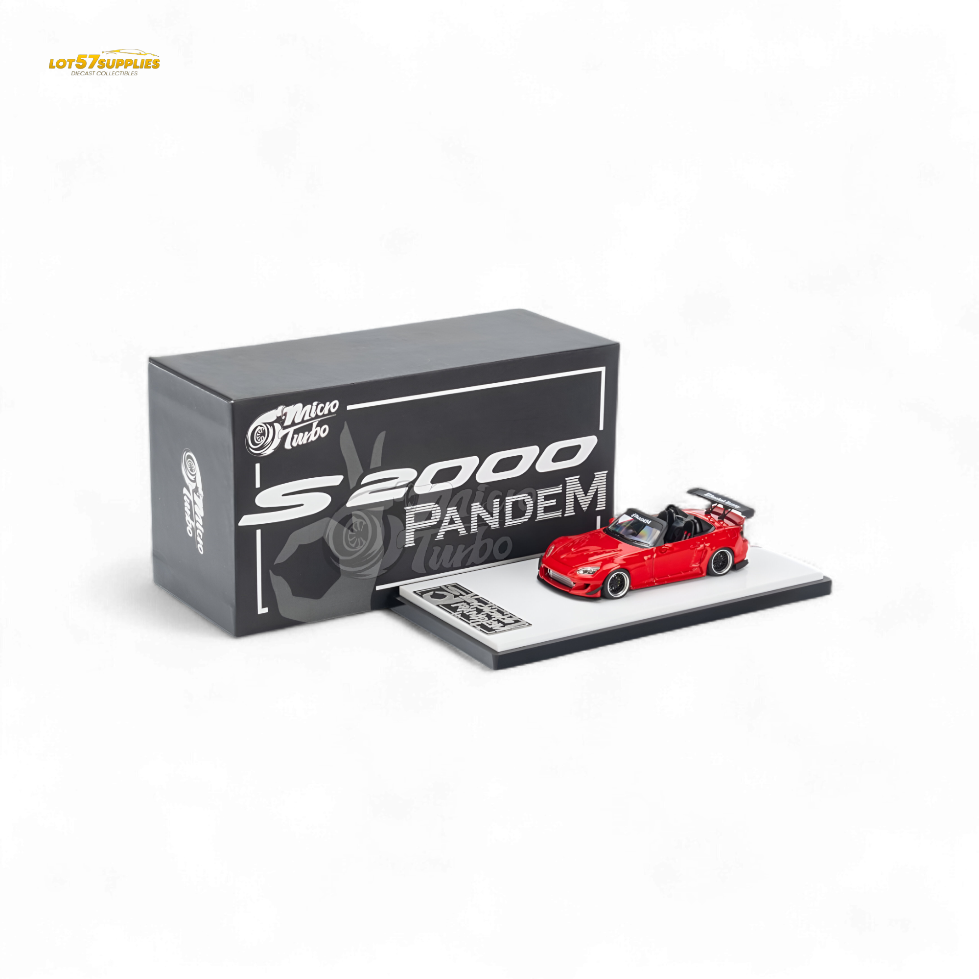 MicroTurbo Honda S2000 Pandem Rocket Bunny Red 1:64