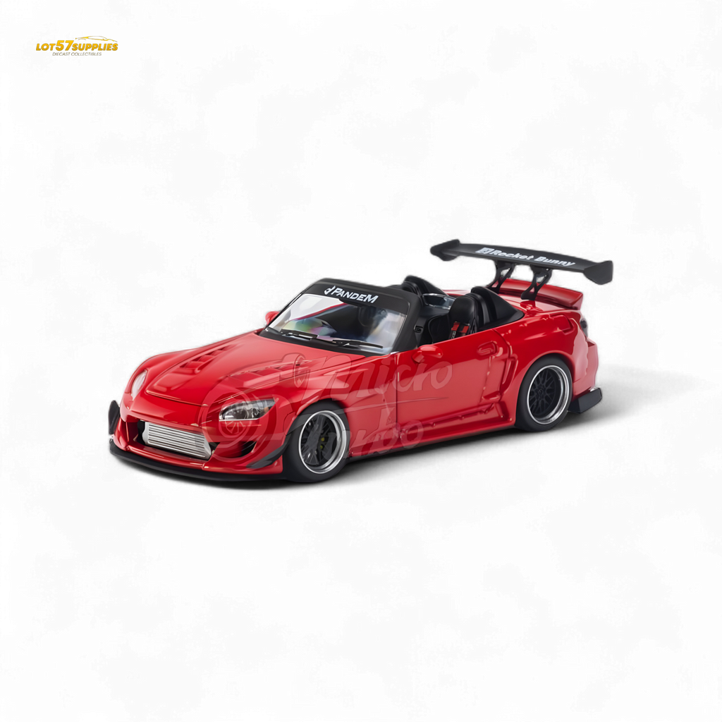 MicroTurbo Honda S2000 Pandem Rocket Bunny Red 1:64