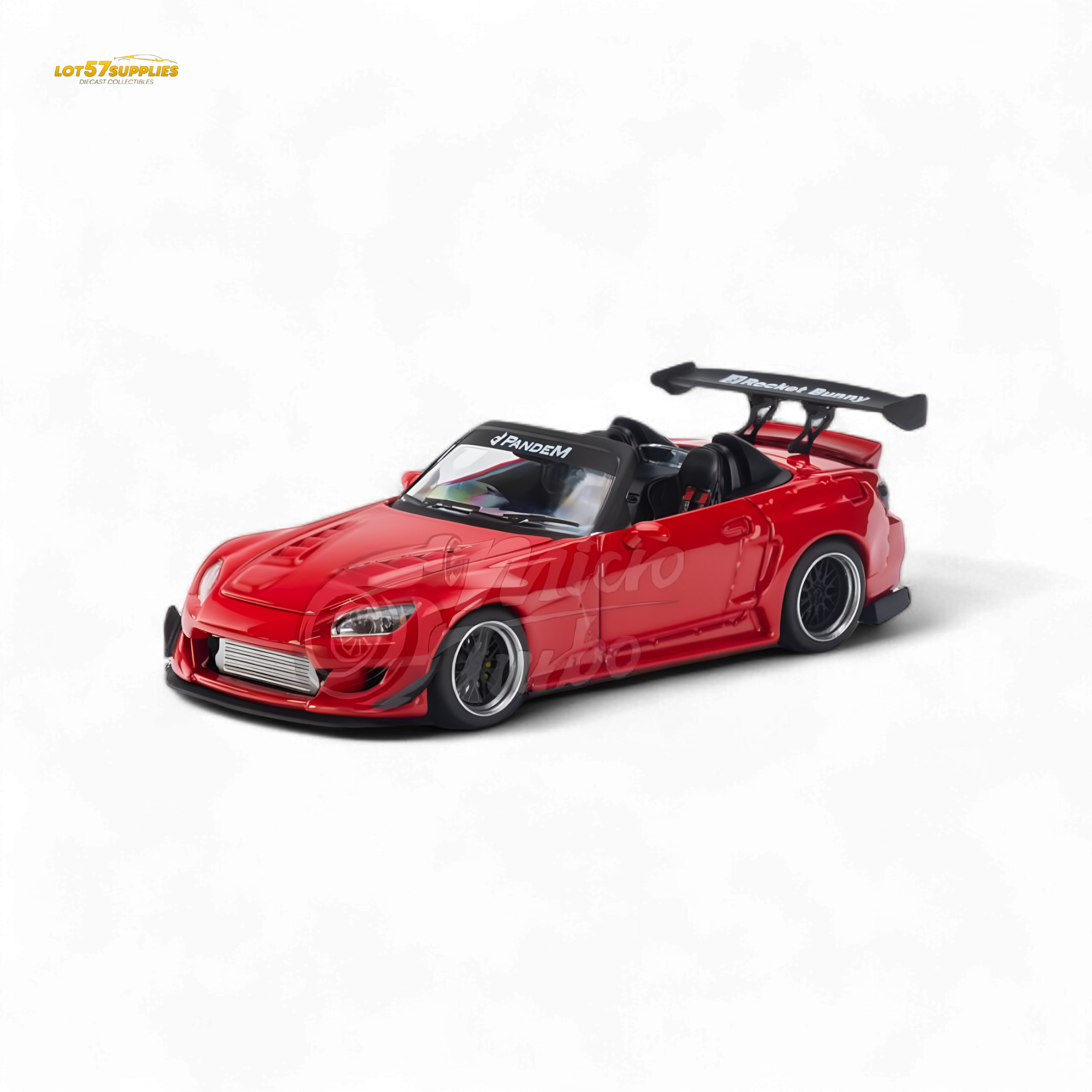MicroTurbo Honda S2000 Pandem Rocket Bunny Red 1:64