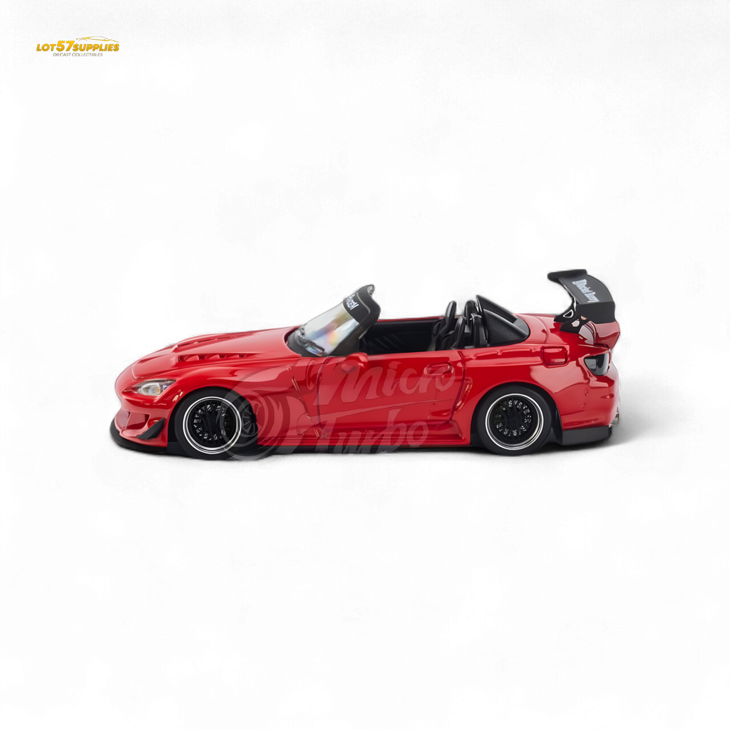 MicroTurbo Honda S2000 Pandem Rocket Bunny Red 1:64