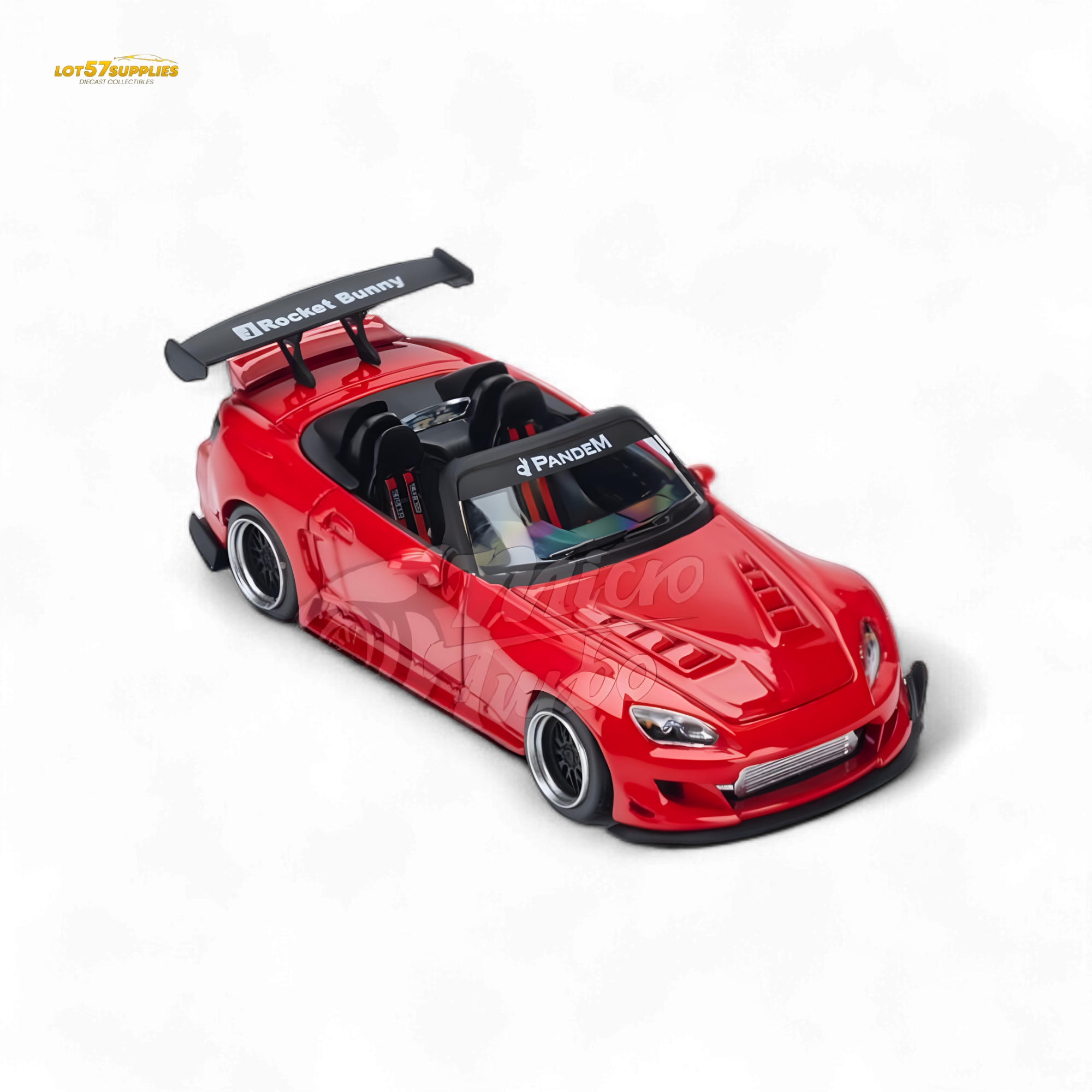 MicroTurbo Honda S2000 Pandem Rocket Bunny Red 1:64