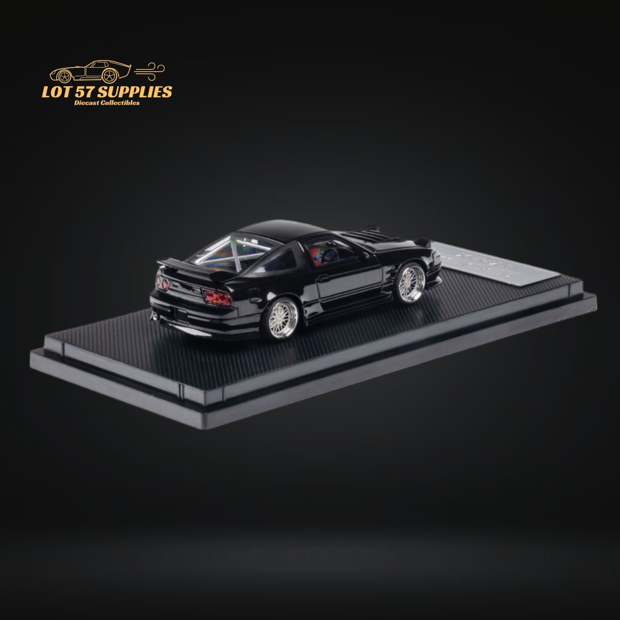 MicroTurbo 180SX Type X Metallic Black 1:64