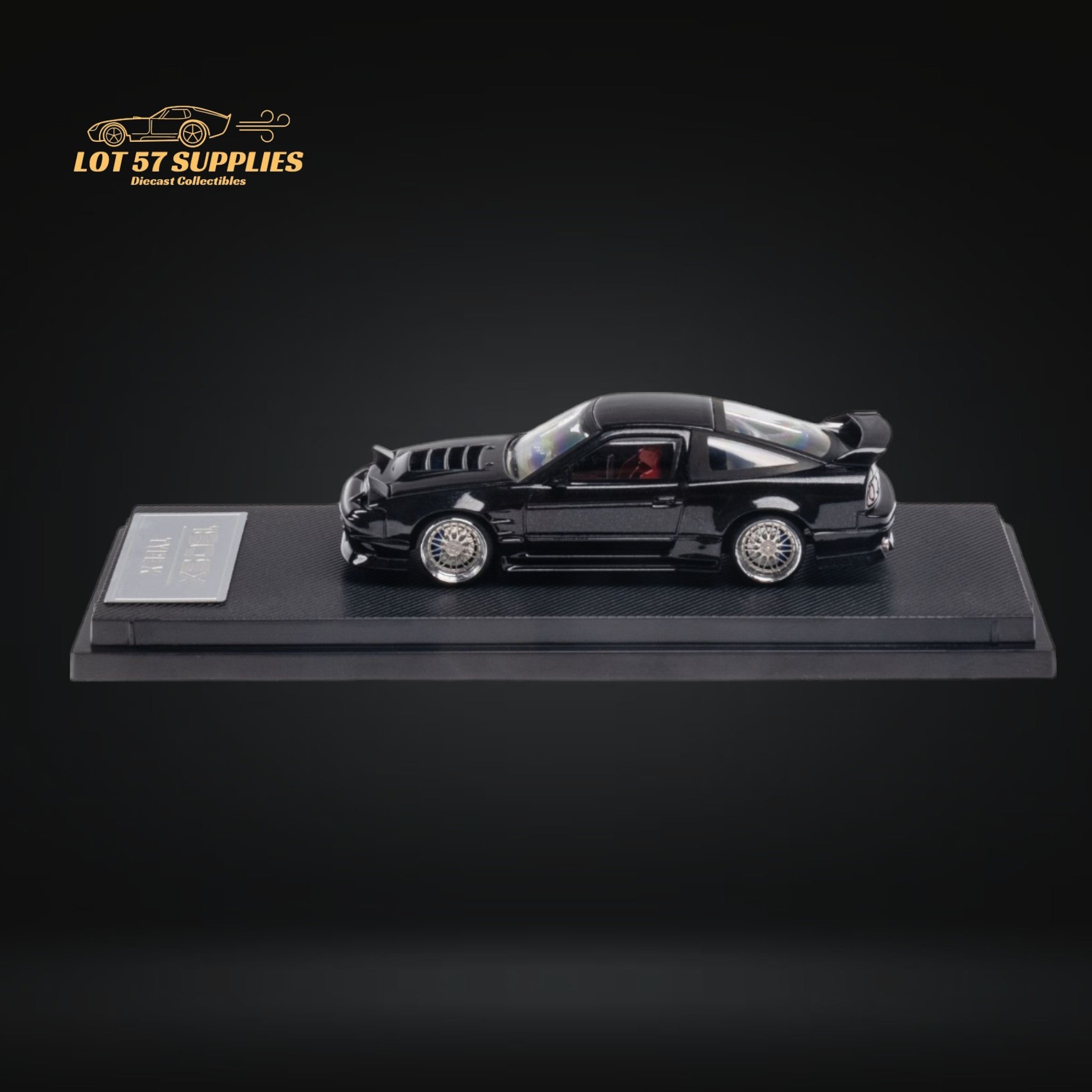 MicroTurbo 180SX Type X Metallic Black 1:64