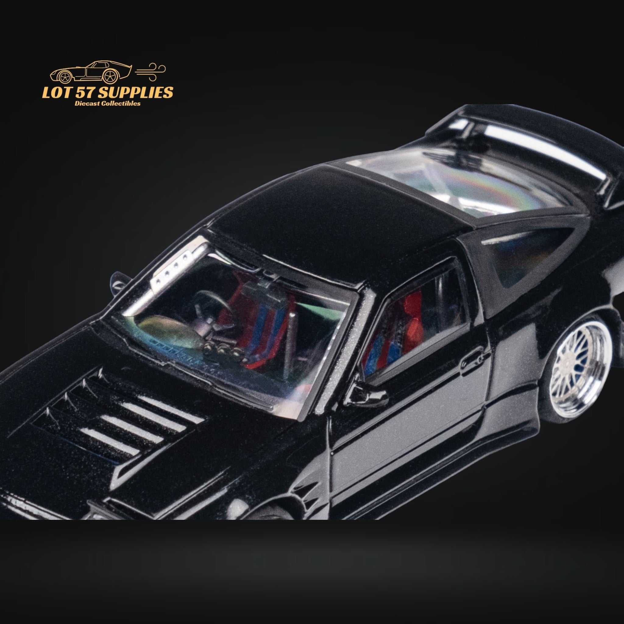MicroTurbo 180SX Type X Metallic Black 1:64