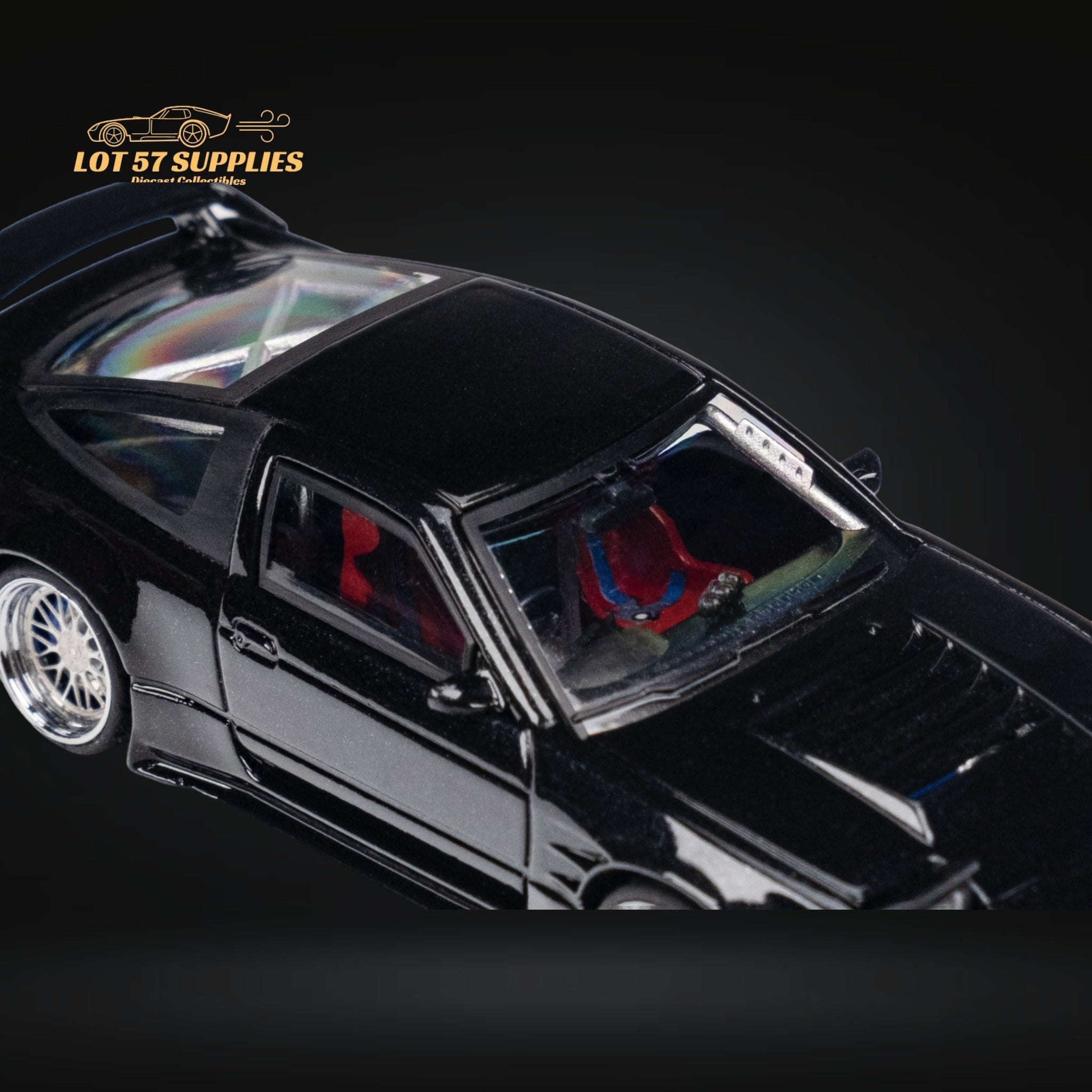 MicroTurbo 180SX Type X Metallic Black 1:64