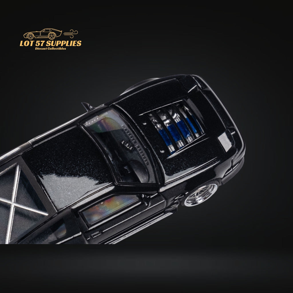 MicroTurbo 180SX Type X Metallic Black 1:64