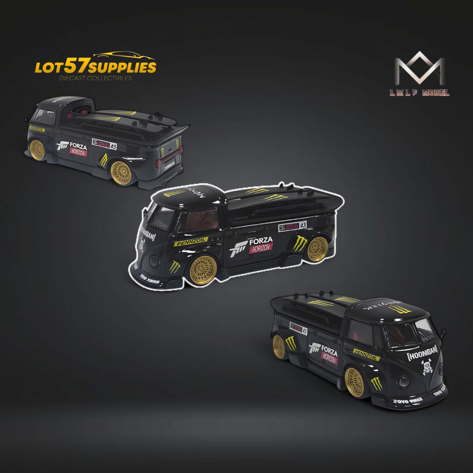 LMLF Volkswagen T1 Bus Forza Monster Livery 1:64