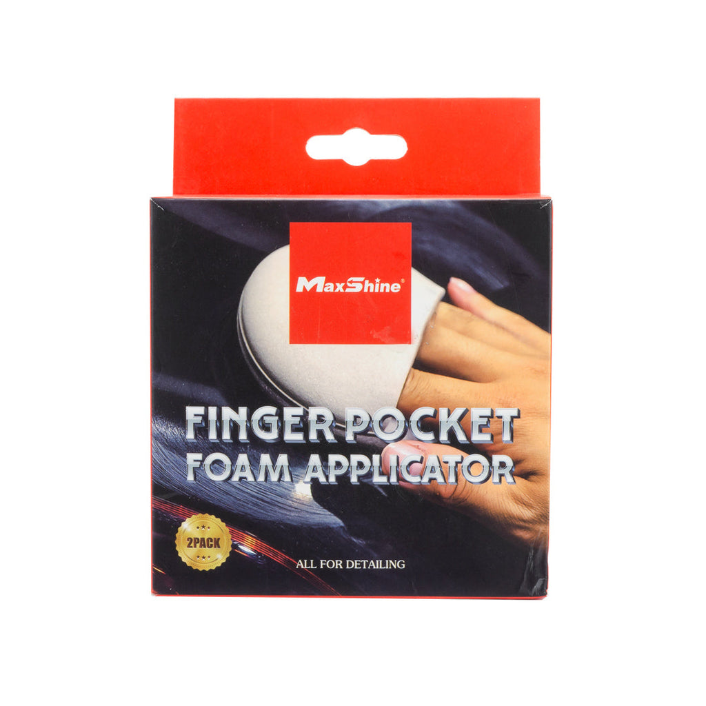 Finger Hold Foam Wax Applicator - 2 Pack