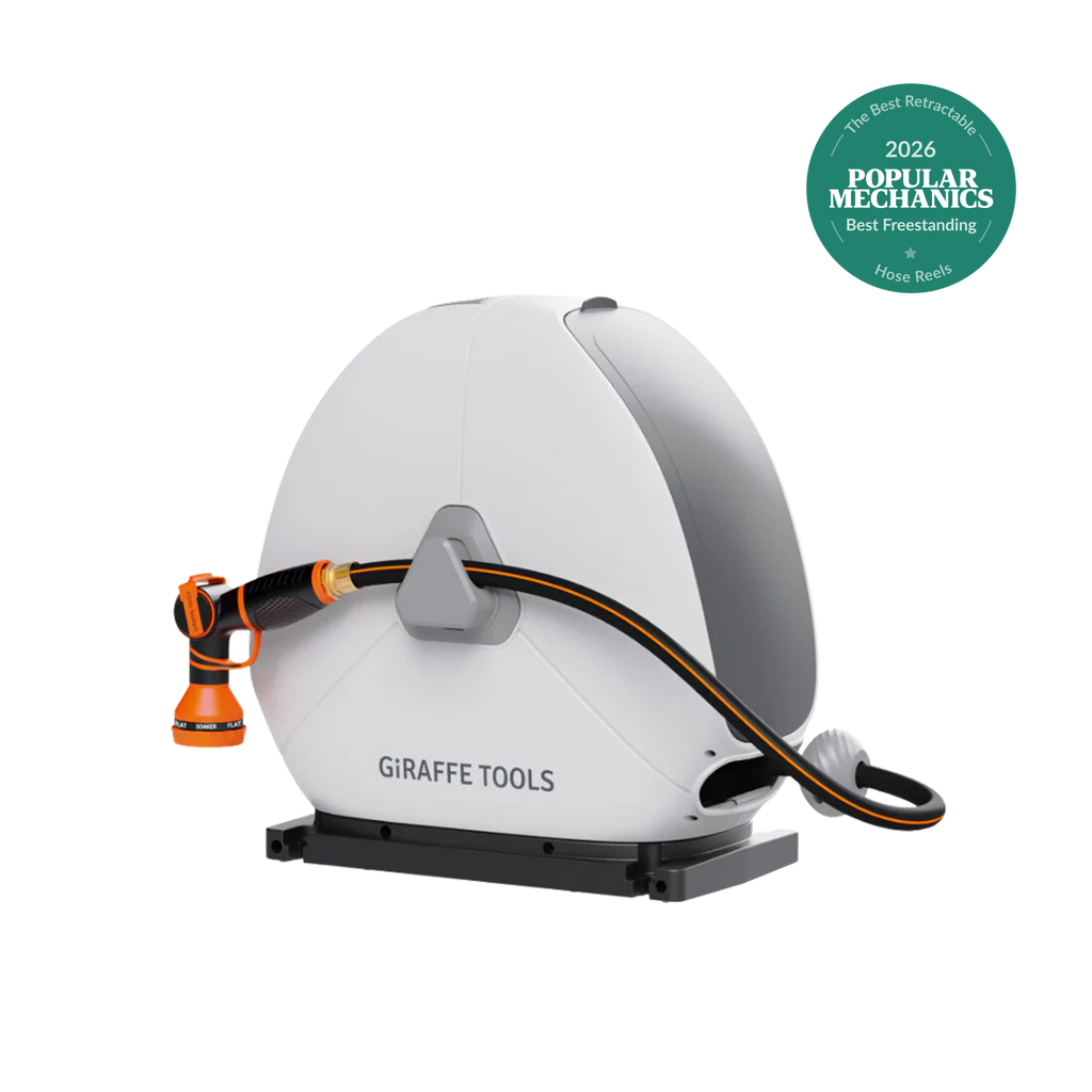 Ground-Mounted Retractable Hose Reel 82ft-130ft