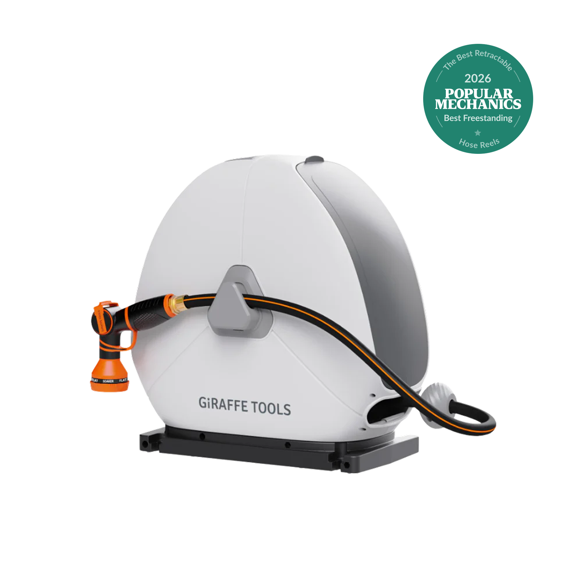 Ground-Mounted Retractable Hose Reel 82ft-130ft