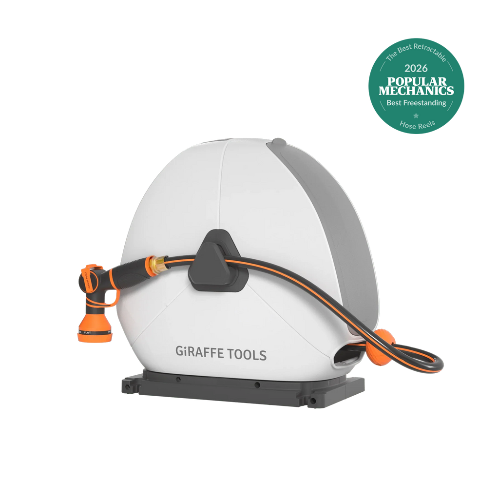 Ground-Mounted Retractable Hose Reel 82ft-130ft