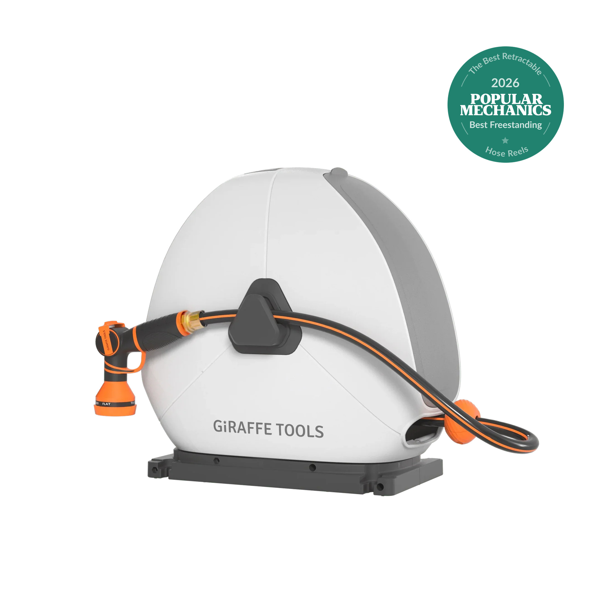 Ground-Mounted Retractable Hose Reel 82ft-130ft
