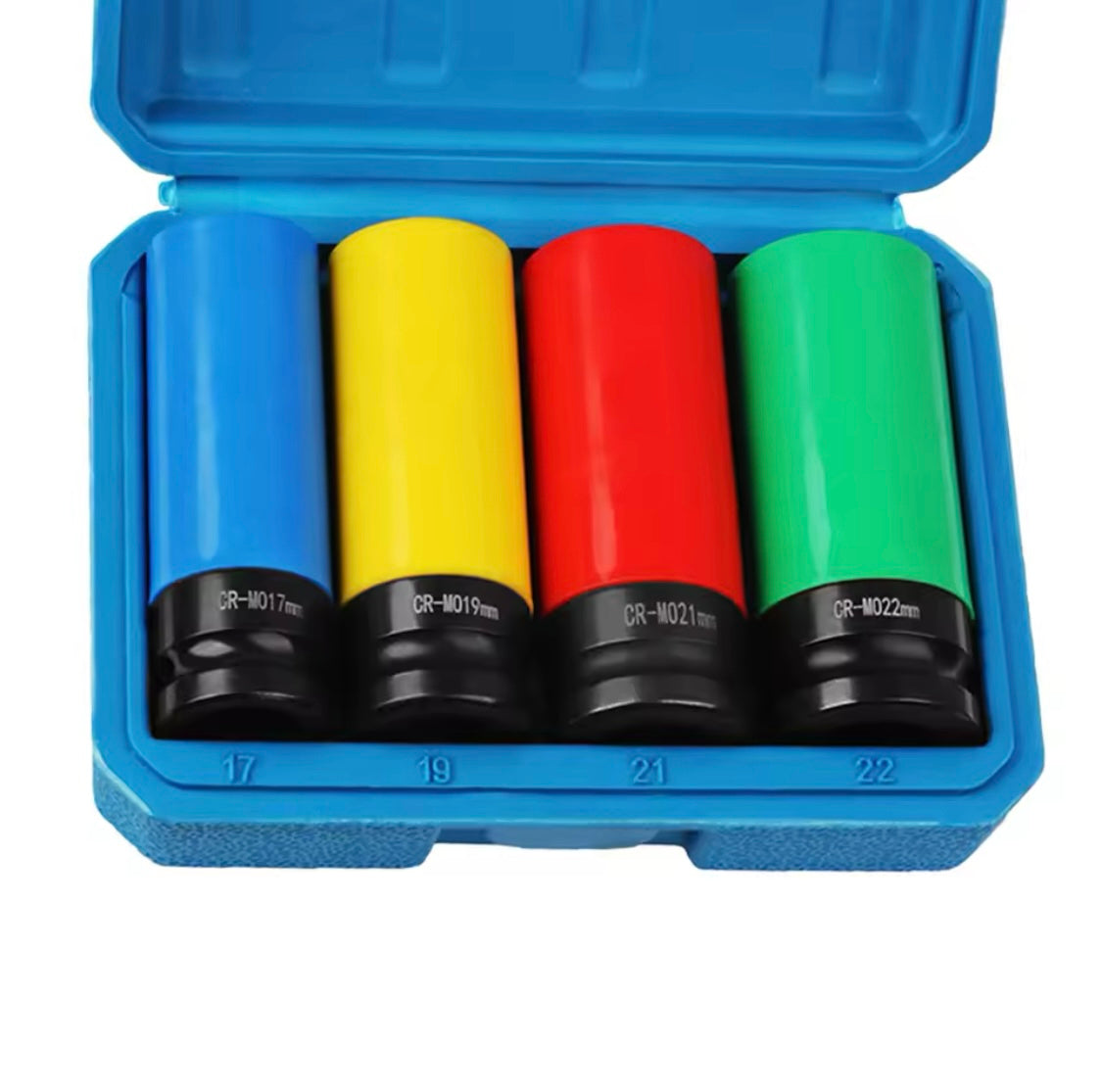 1/2 Inch Drive Wheel Protector Impact Socket Thin Wall Deep Set  17mm, 19mm, 21mm, 22mm