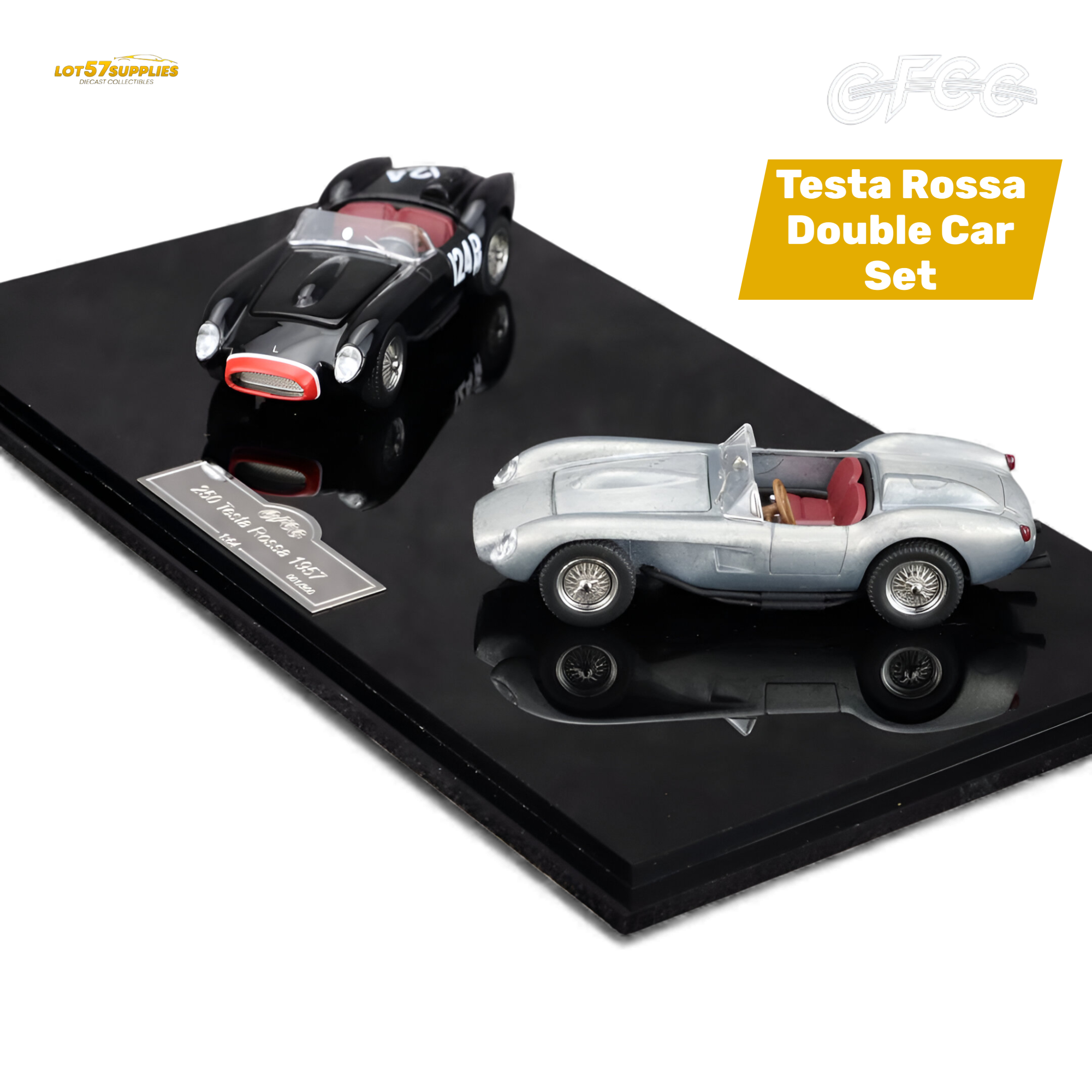 GFCC 250 Testa Rossa Black Beauty Double Car Set 1:64