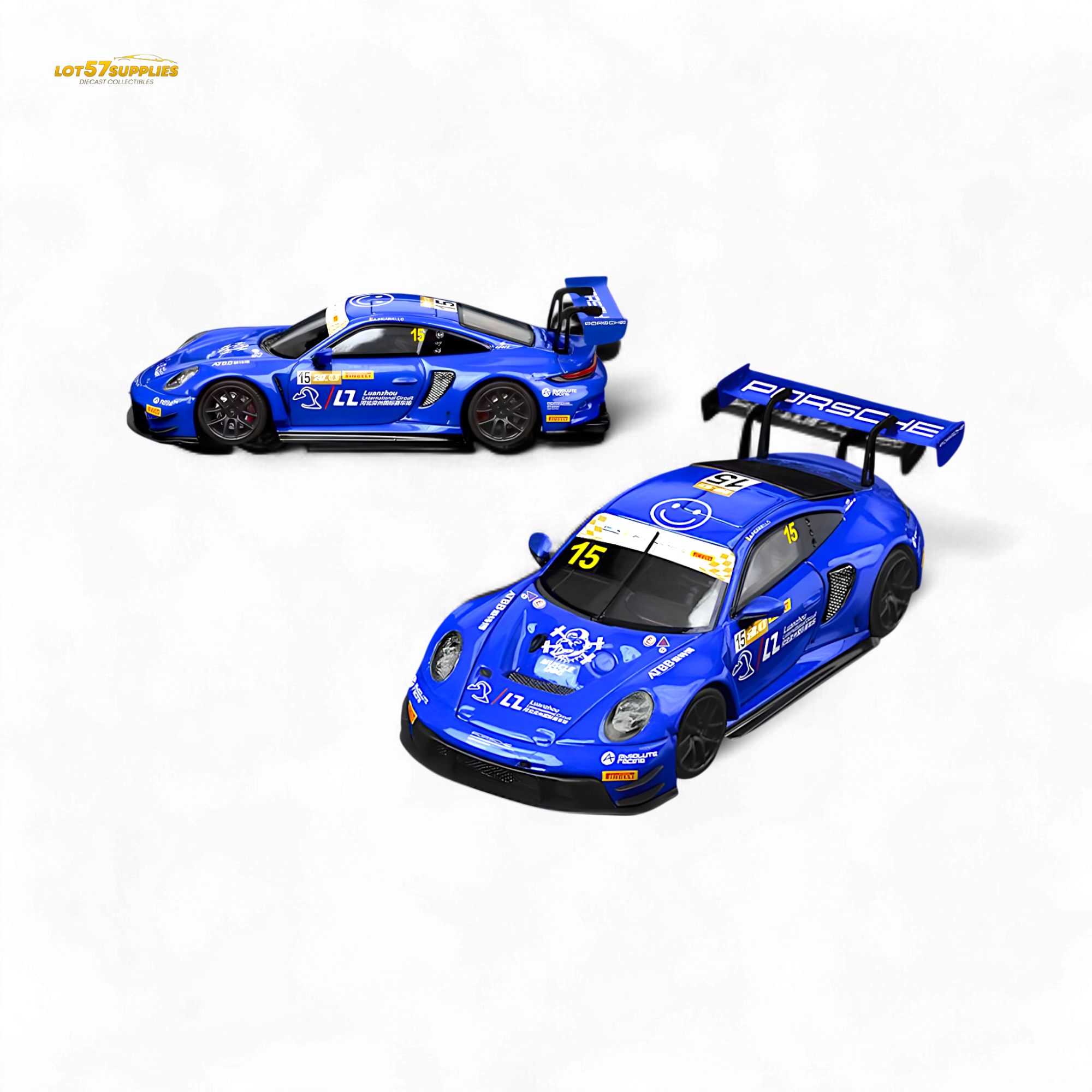 Star Race Porsche 911 GT3 Racing Blue No.15 1:64