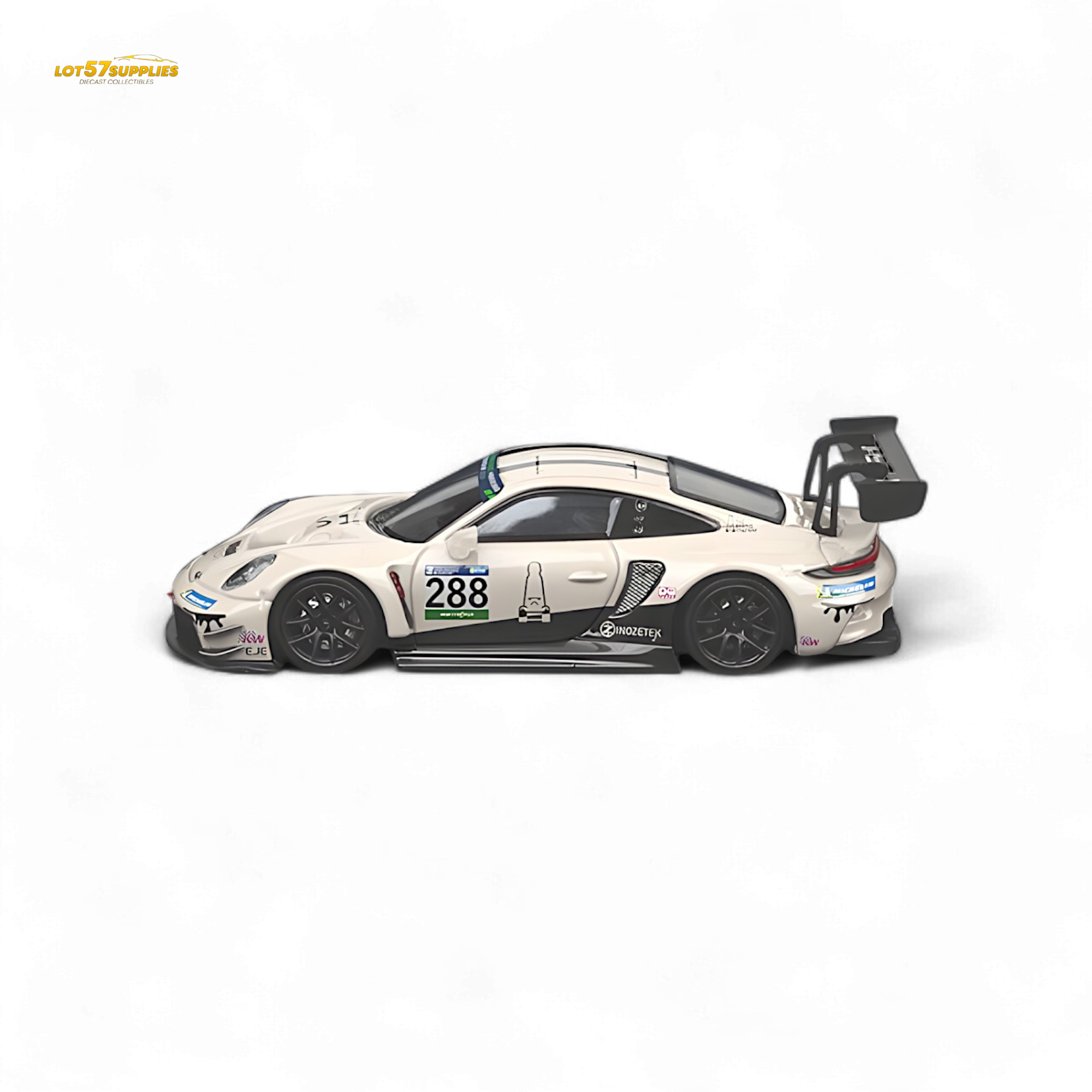 Star Race Porsche 911 GT3 Racing Milky White 1:64