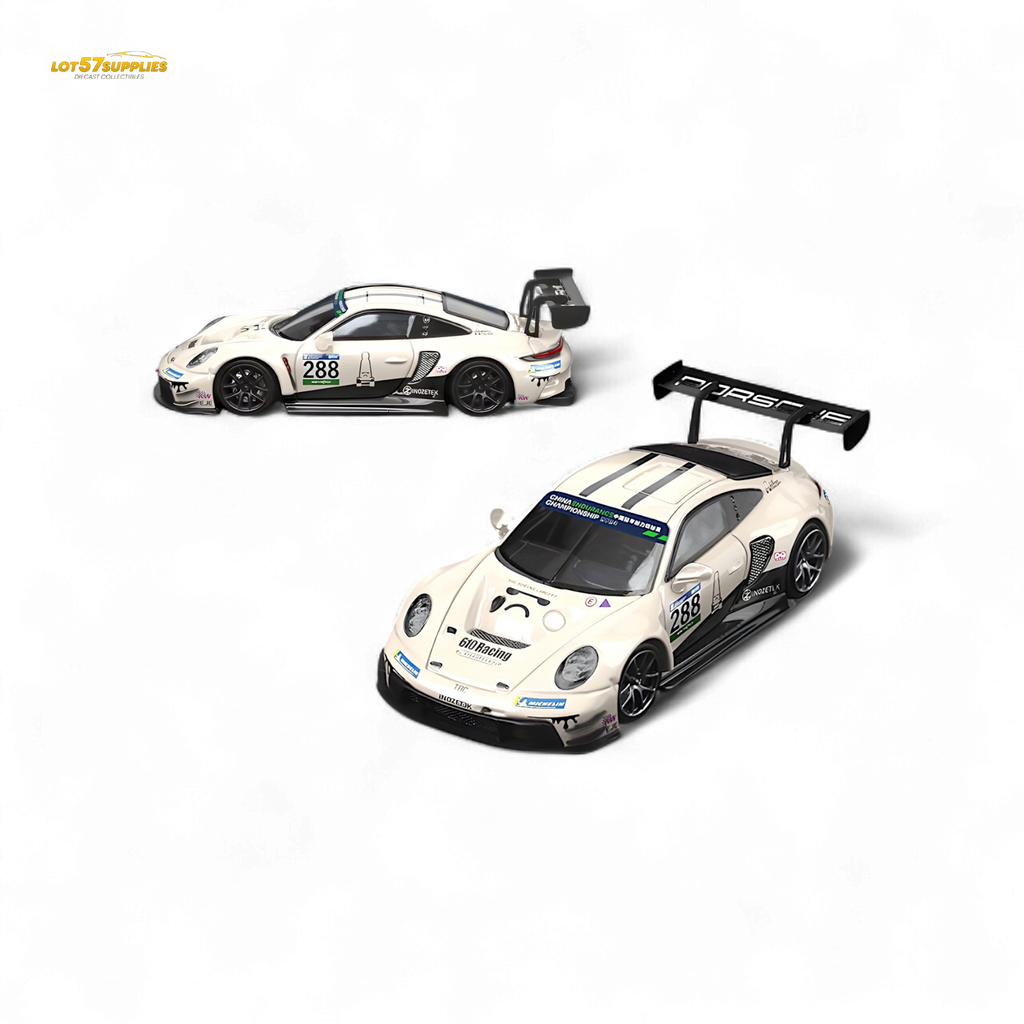 Star Race Porsche 911 GT3 Racing Milky White 1:64