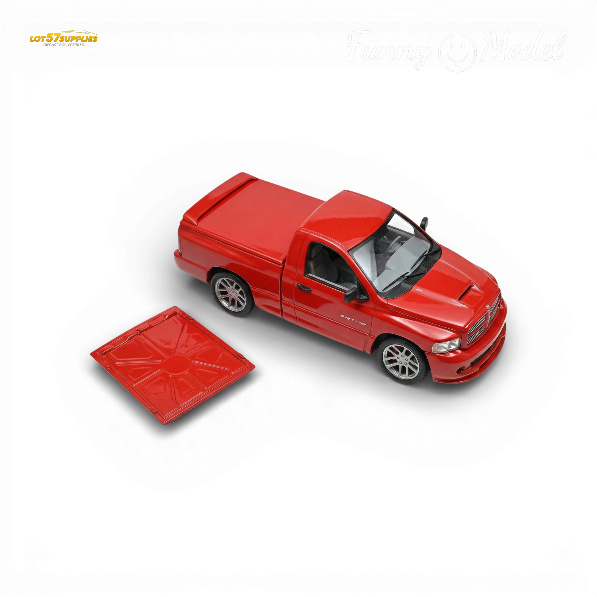 (Pre-Order) Funny Model Dodge RAM SRT-10 Flame Red 1:64