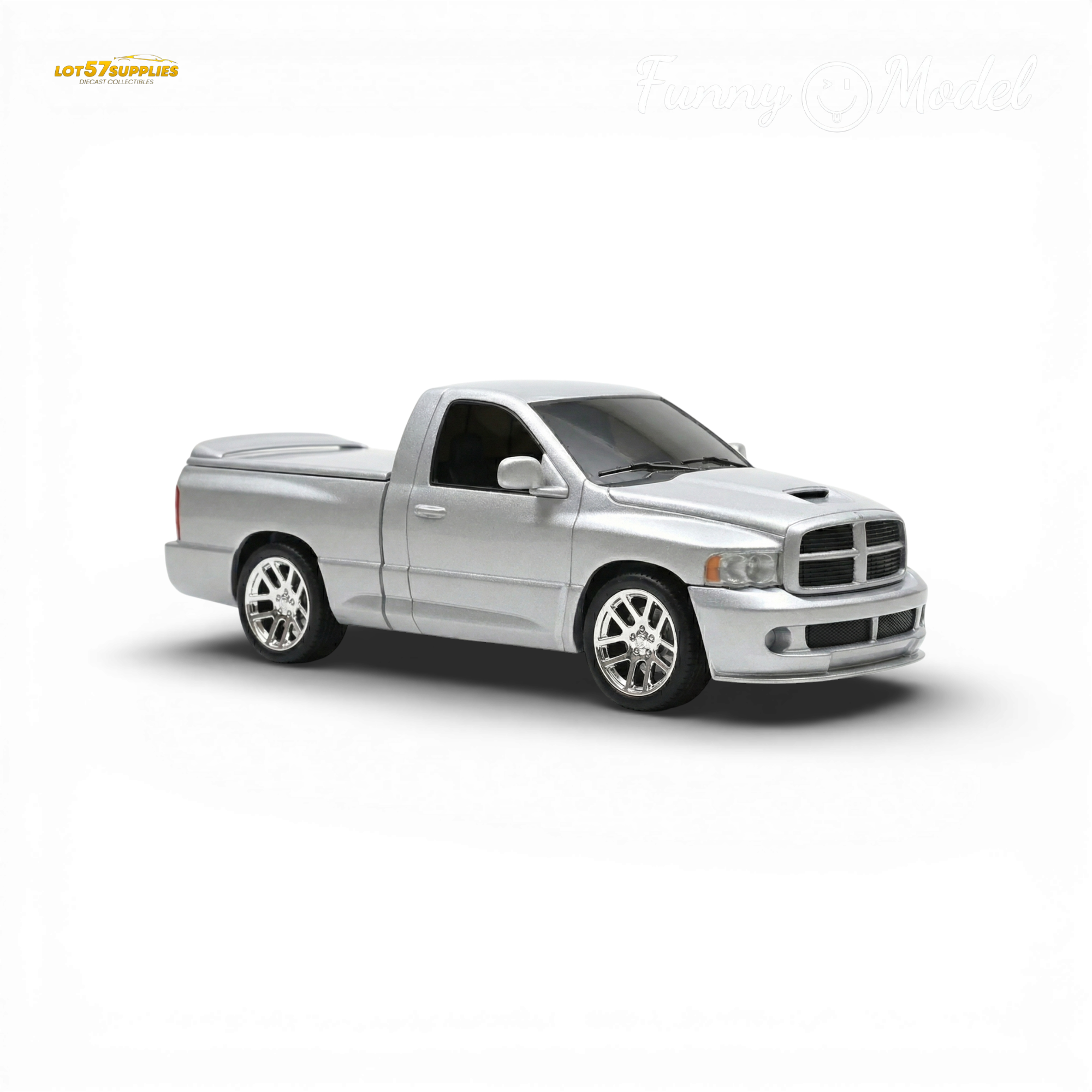 (Pre-Order) Funny Model Dodge RAM SRT-10 Silver 1:64