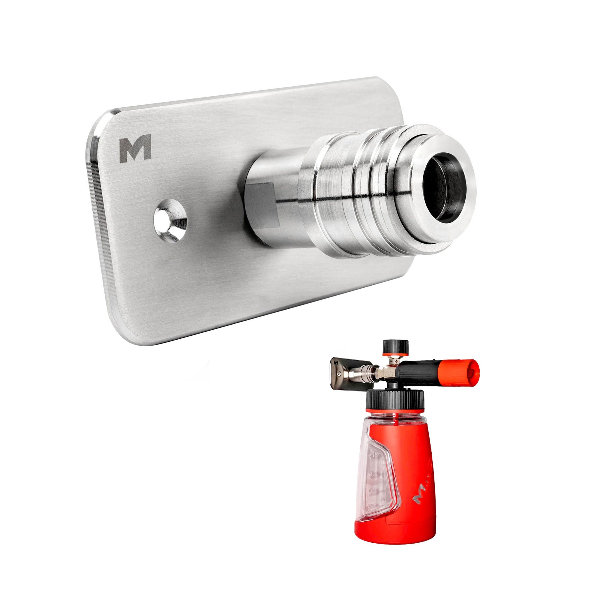 Auto-Lock Quick Connect Foam Cannon Wall Mount