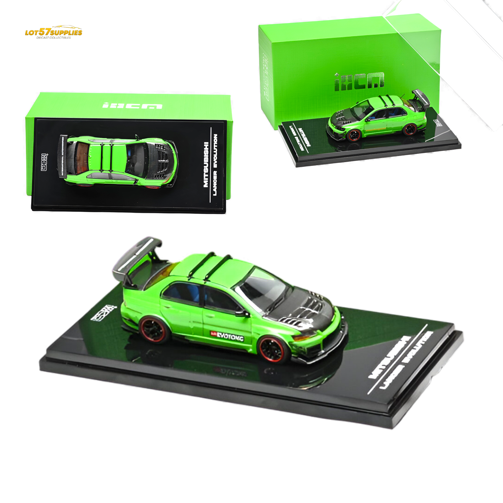 IHCM Mitsubishi Lancer Evo IX Parrot Green 1:64