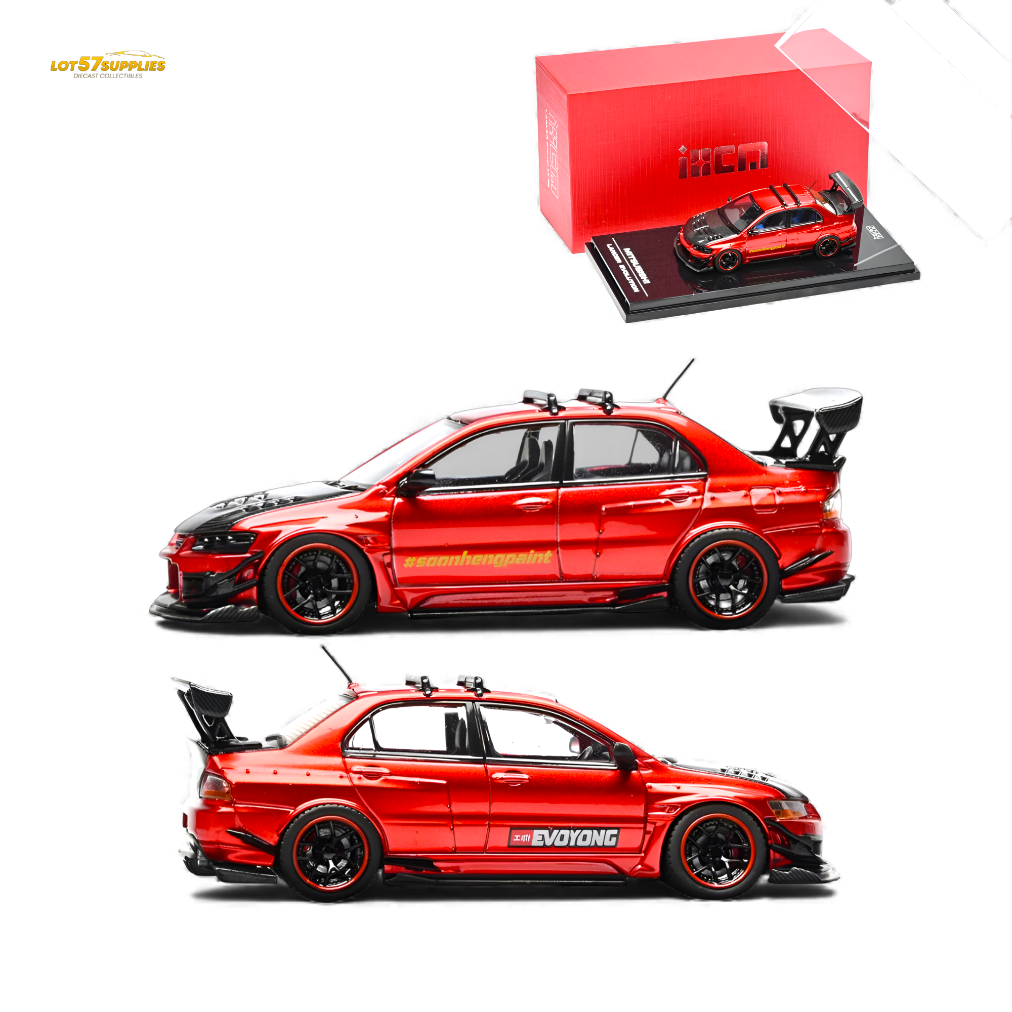 IHCM Mitsubishi Lancer Evo IX Metallic Red 1:64